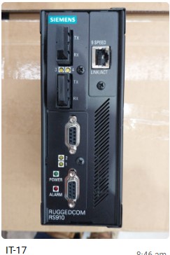 Siemens Ruggedcom RS910 serial device server, integrated managed Ethernet switch, fibre and copper, no packaging. UNRESERVED