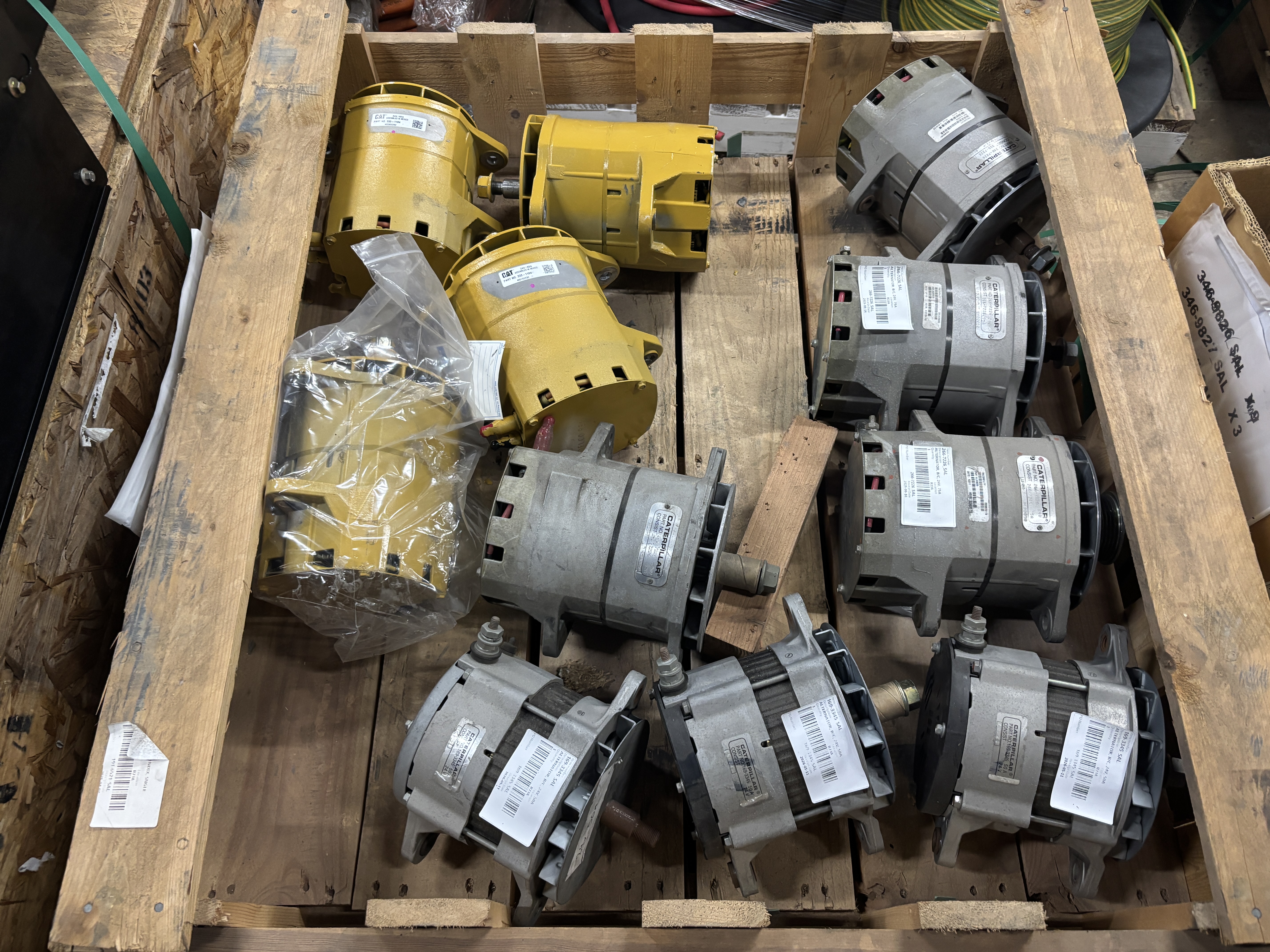 4 · 10 X CAT Heavy Industrial NOS Alternators