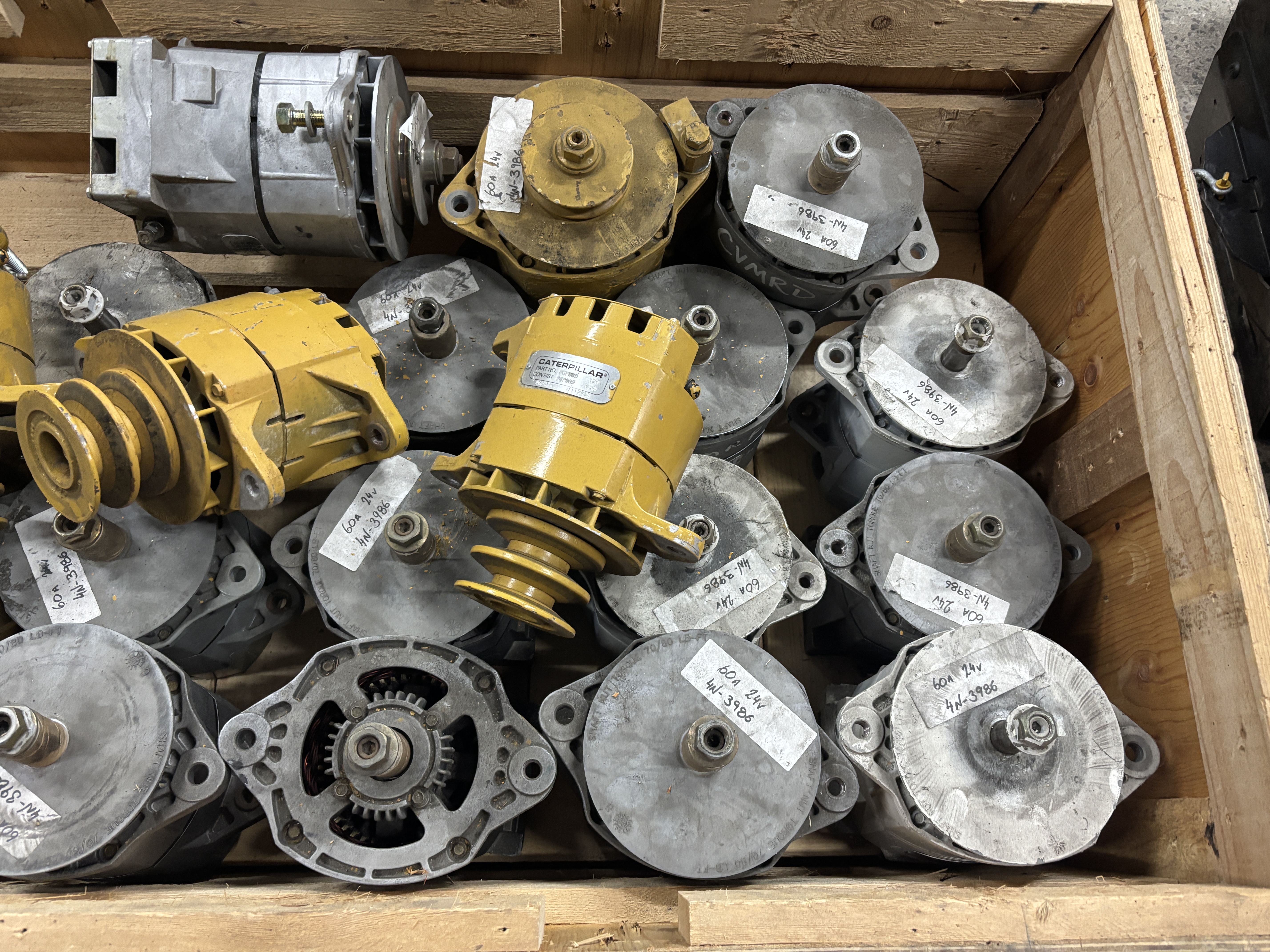 6 · 10 X CAT Heavy Industrial NOS Alternators