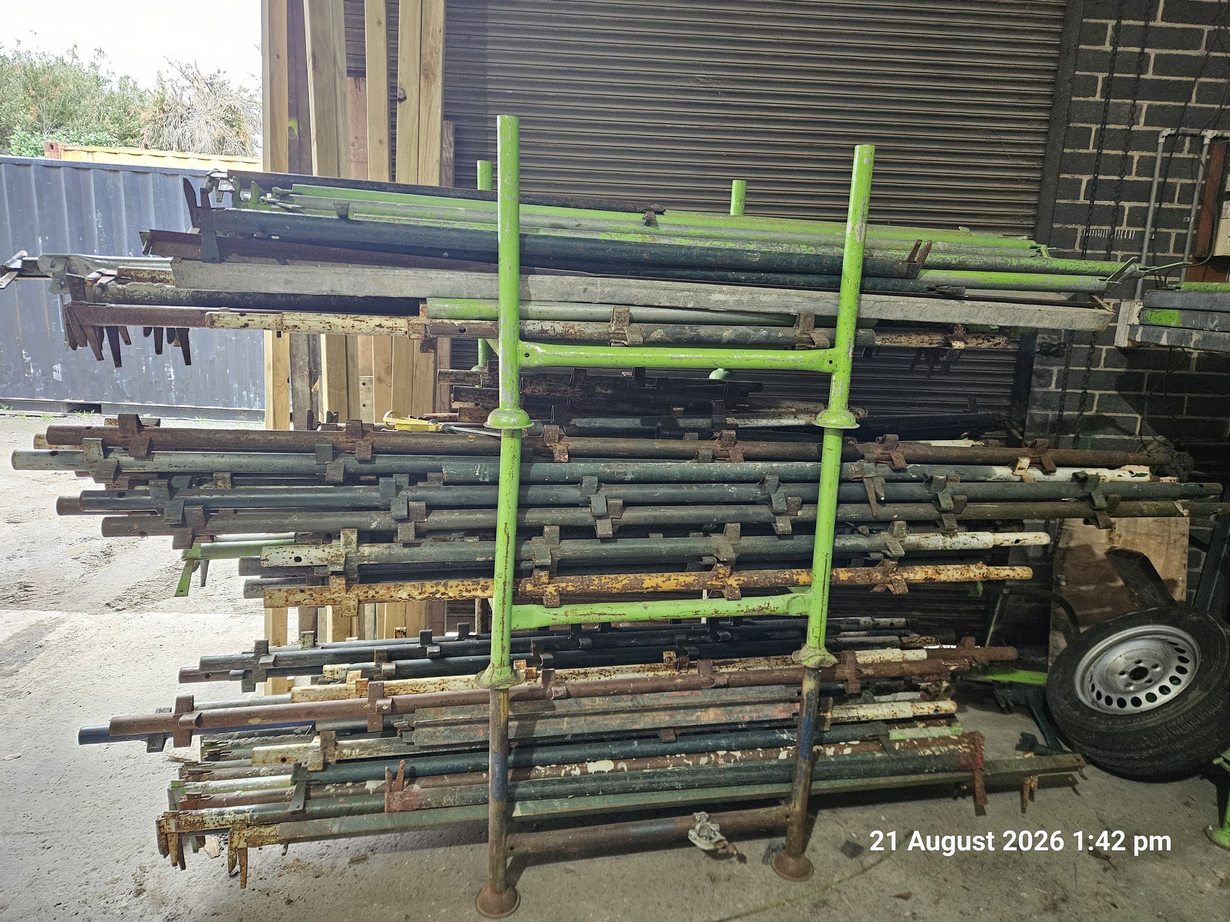 6 · 3 X Stillages inc Mixed Scaffolding