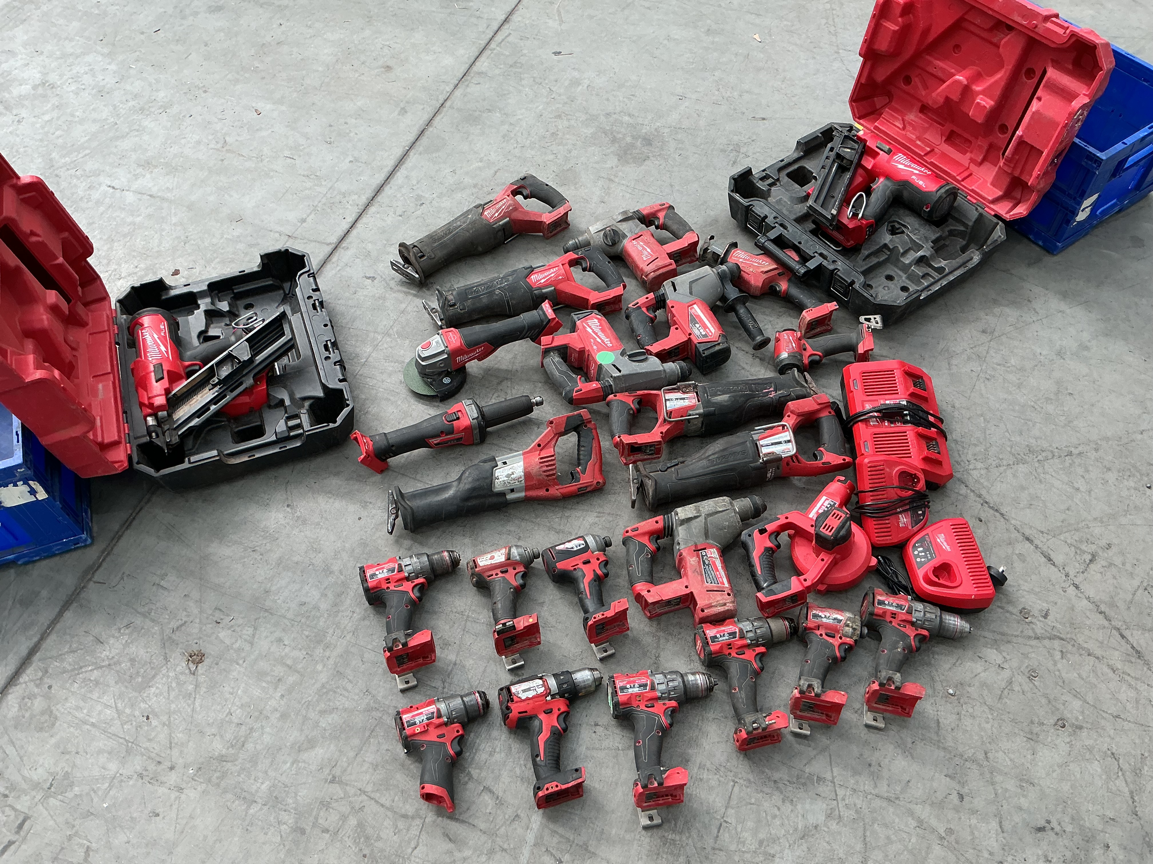 Assorted Milwaukee Power Tools