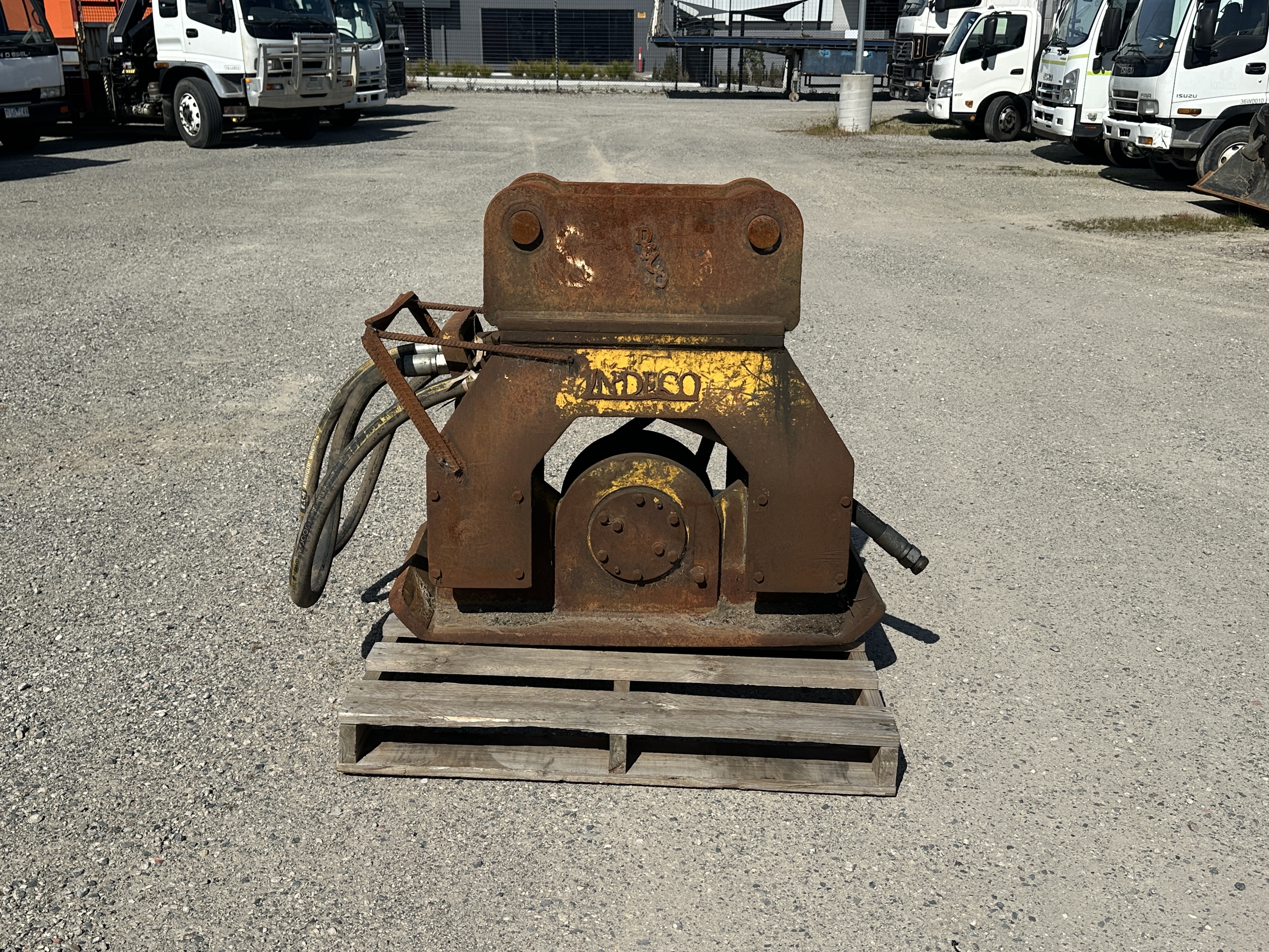 1 x Indeco Excavator Compactor Attachment