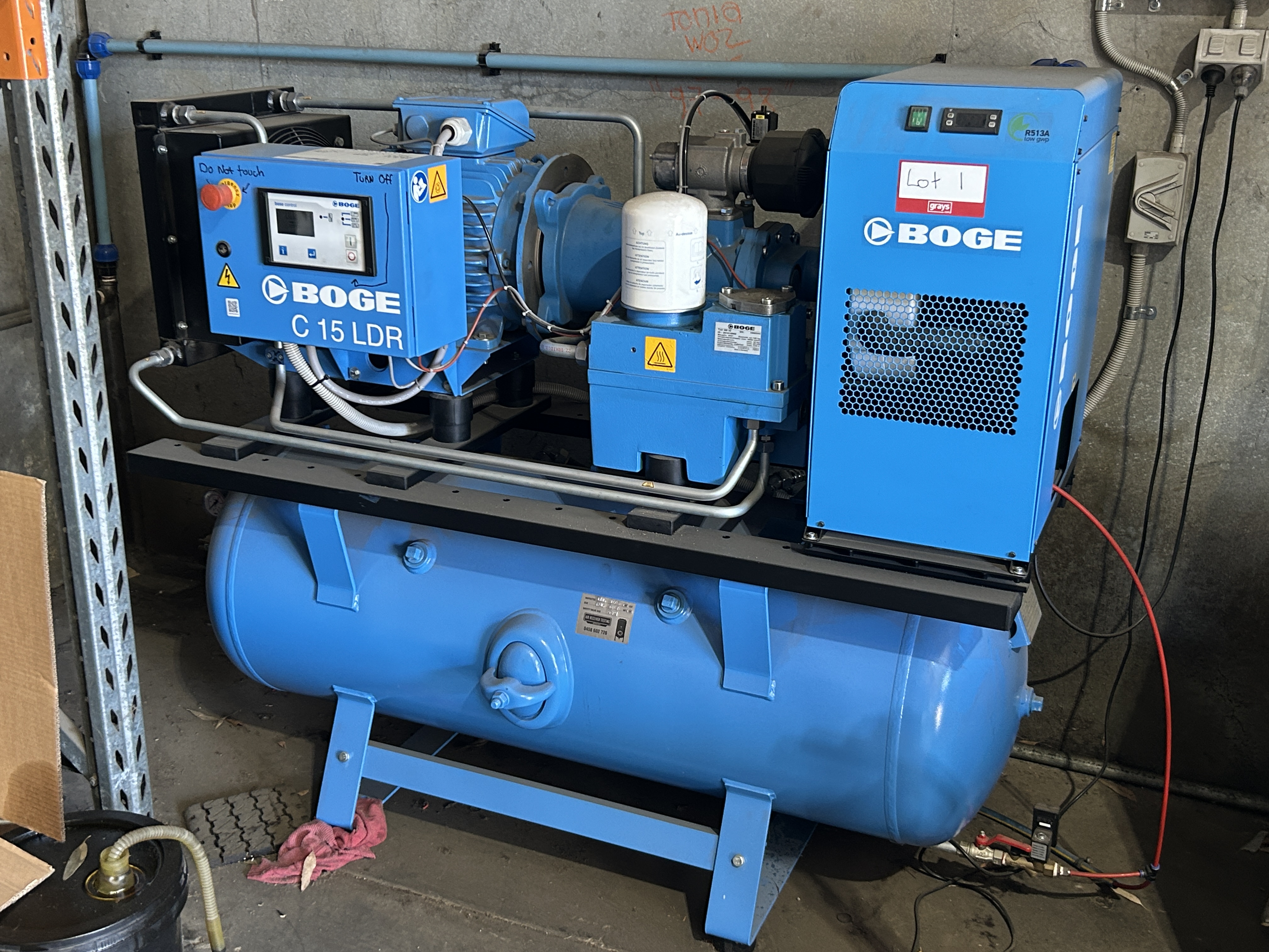 2021 Boge C 15 LDR 22kW Rotary Screw Compressor