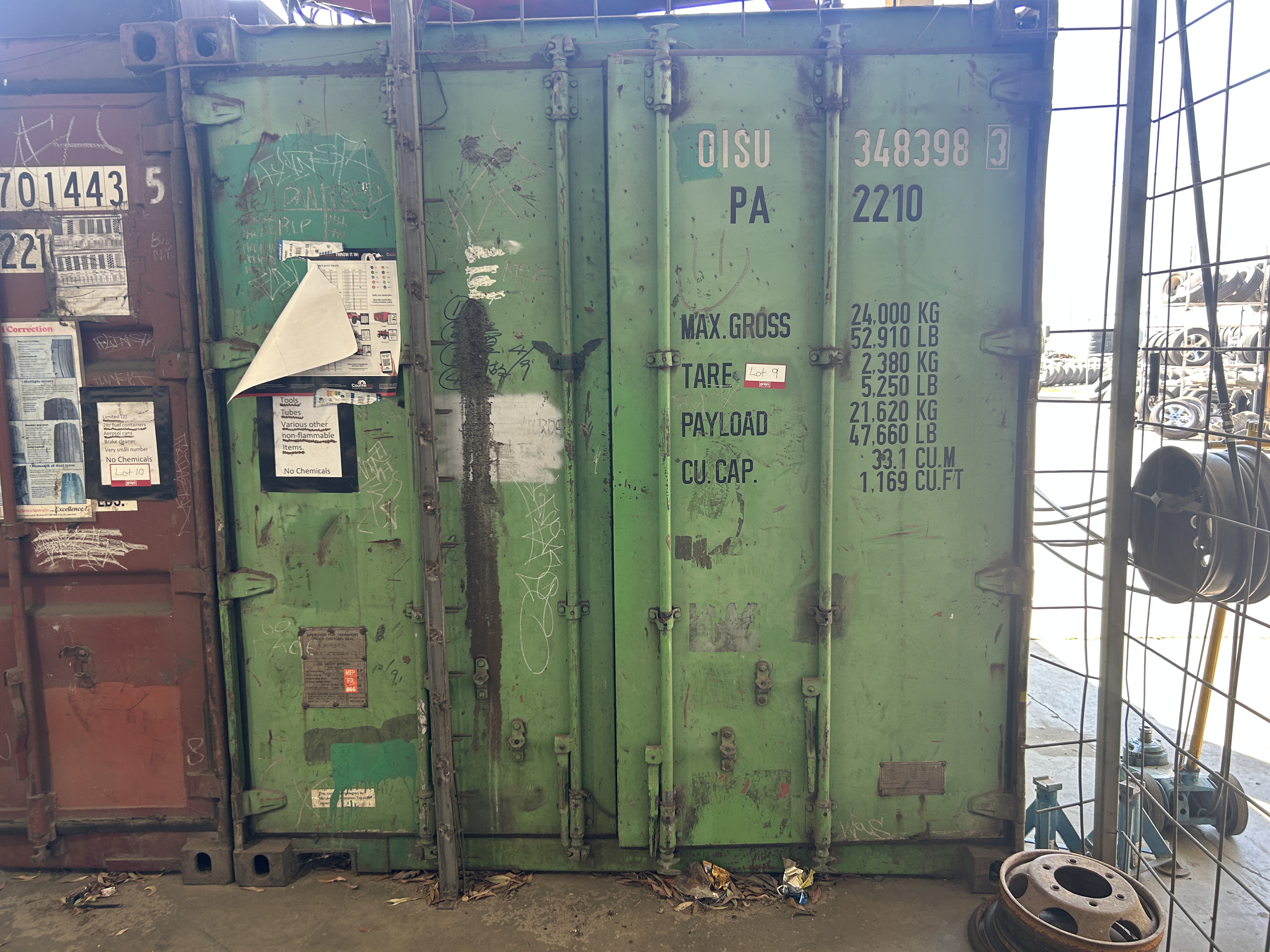 9 · 20ft Shipping Containers