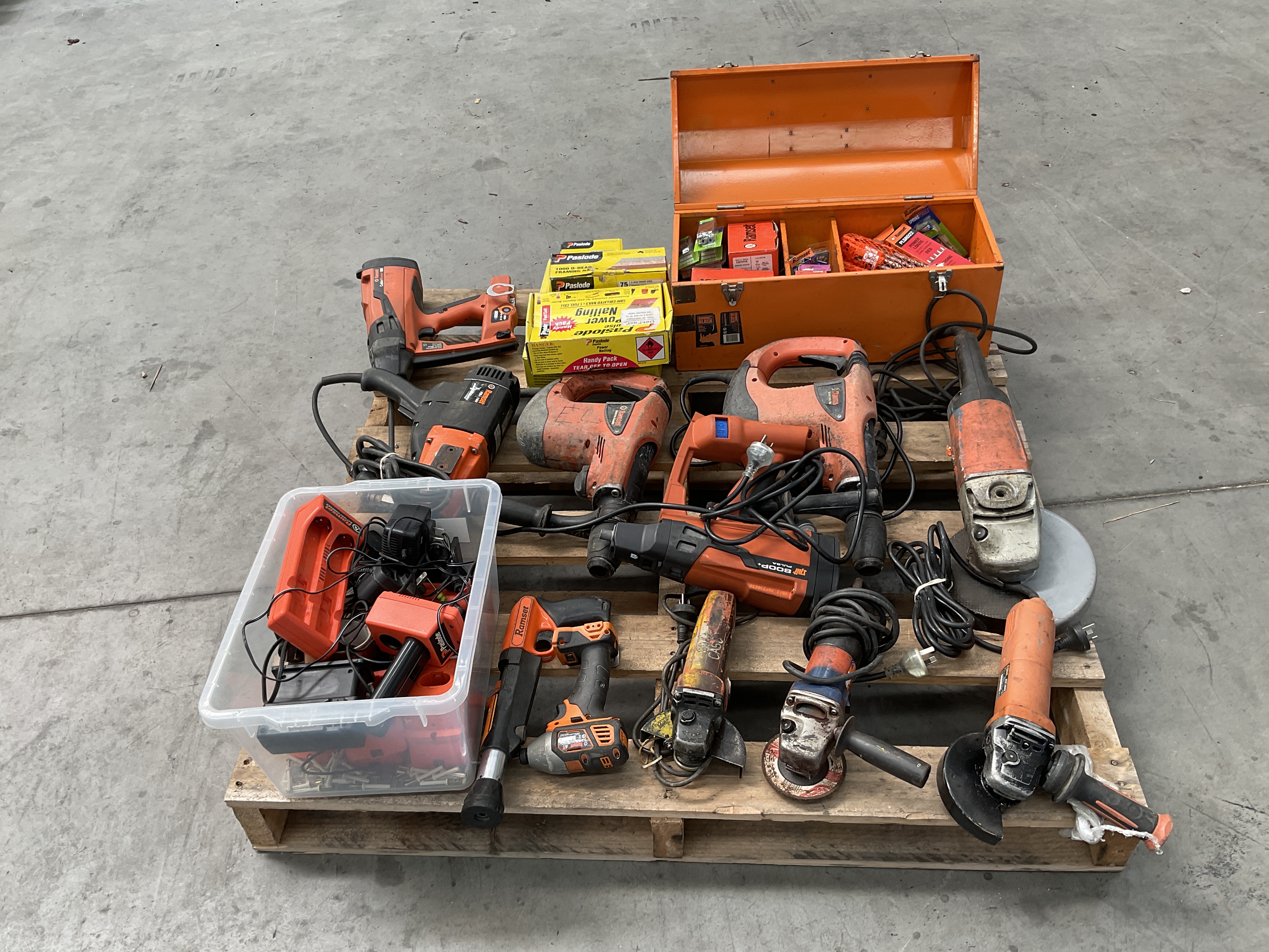 Assorted Pallet of Ramset Tools