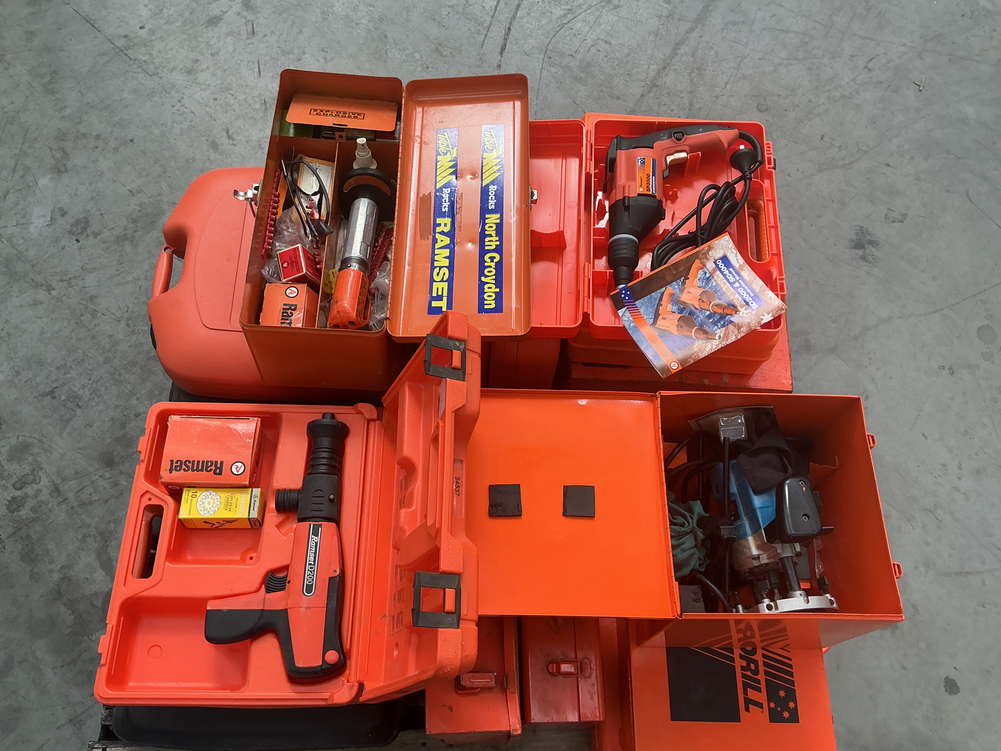 1 X Pallet Assorted Ramset Power Tools