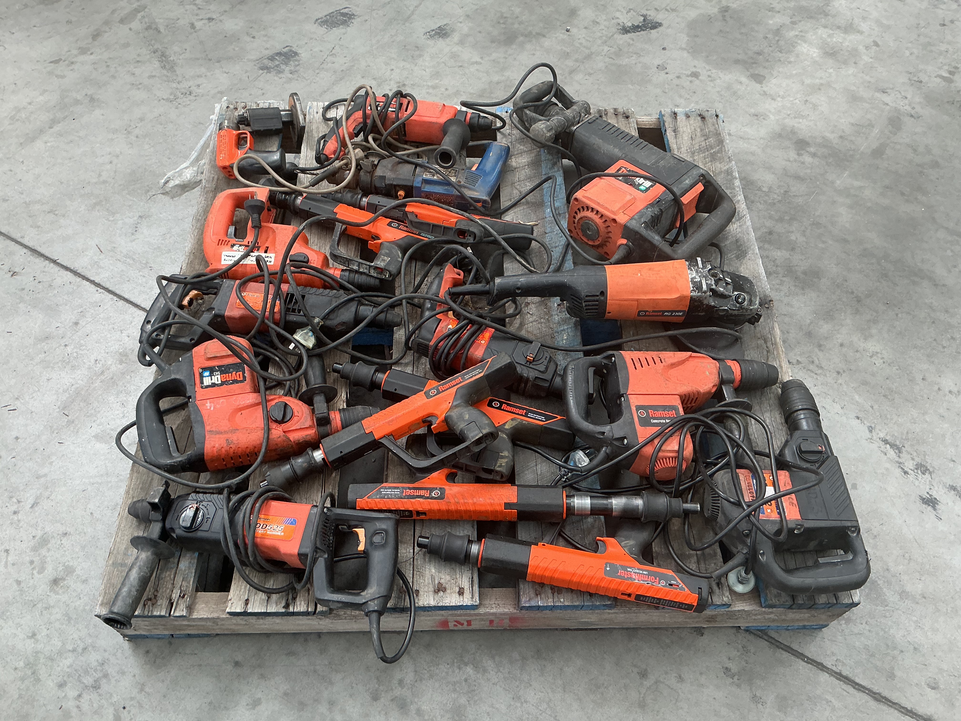 1 X Pallet Assorted Ramset Power Tools