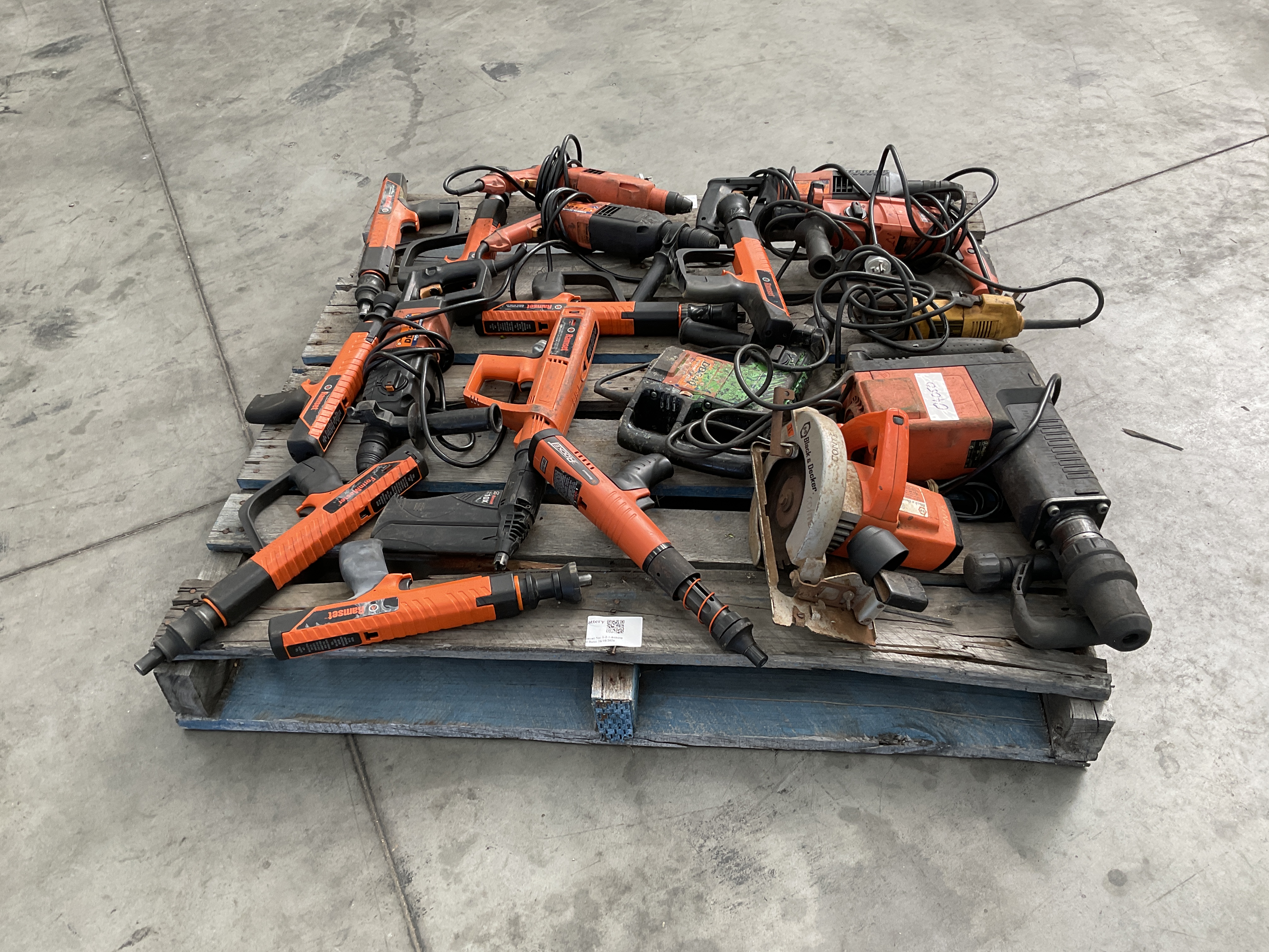 Pallet of Assorted Ramset Power Tools