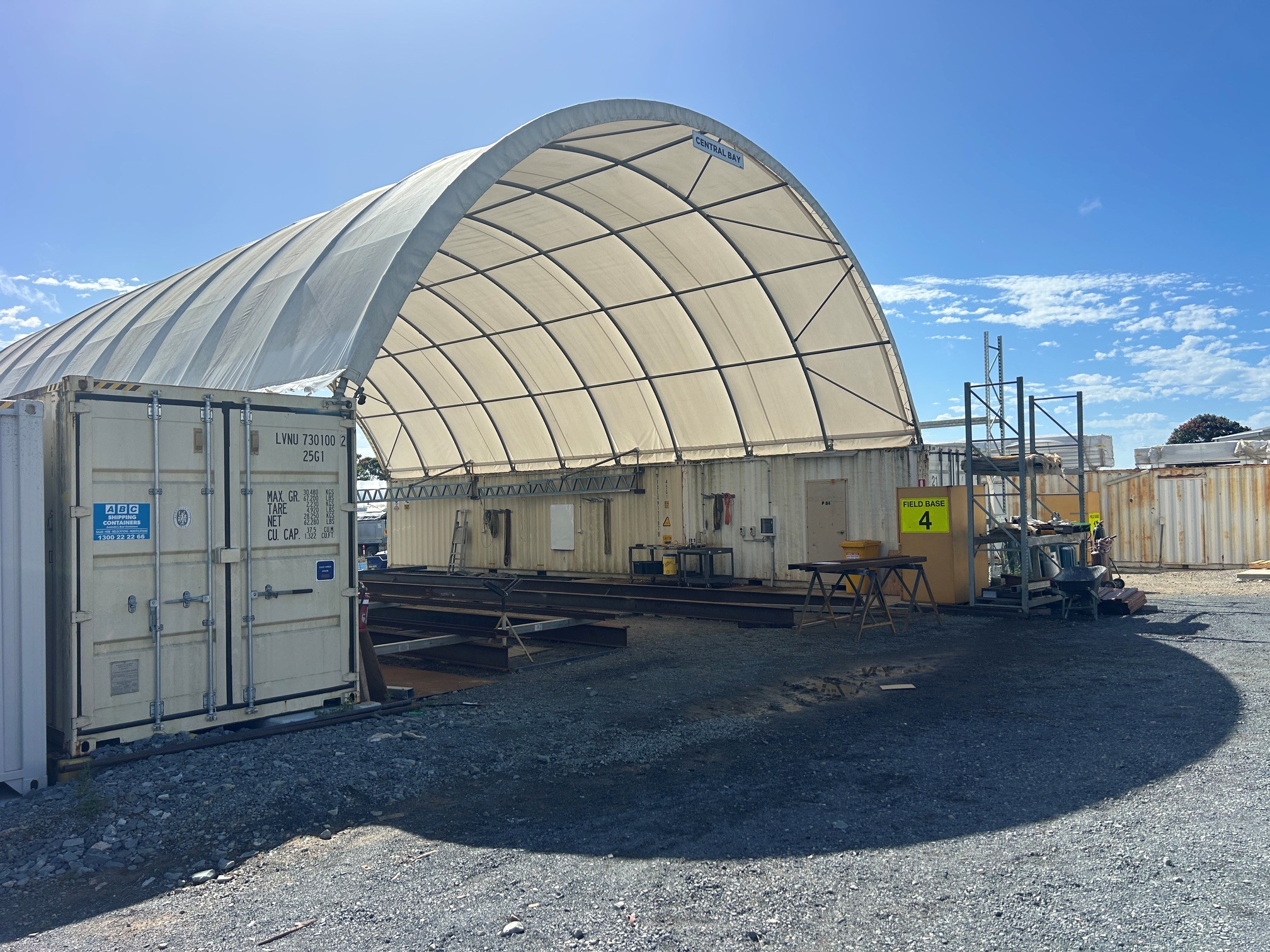 Container Domes, Shipping Containers, 2018 Omega 16T Forklift, 2015 Toyota Hilux 4x2, other Plant & Equipment