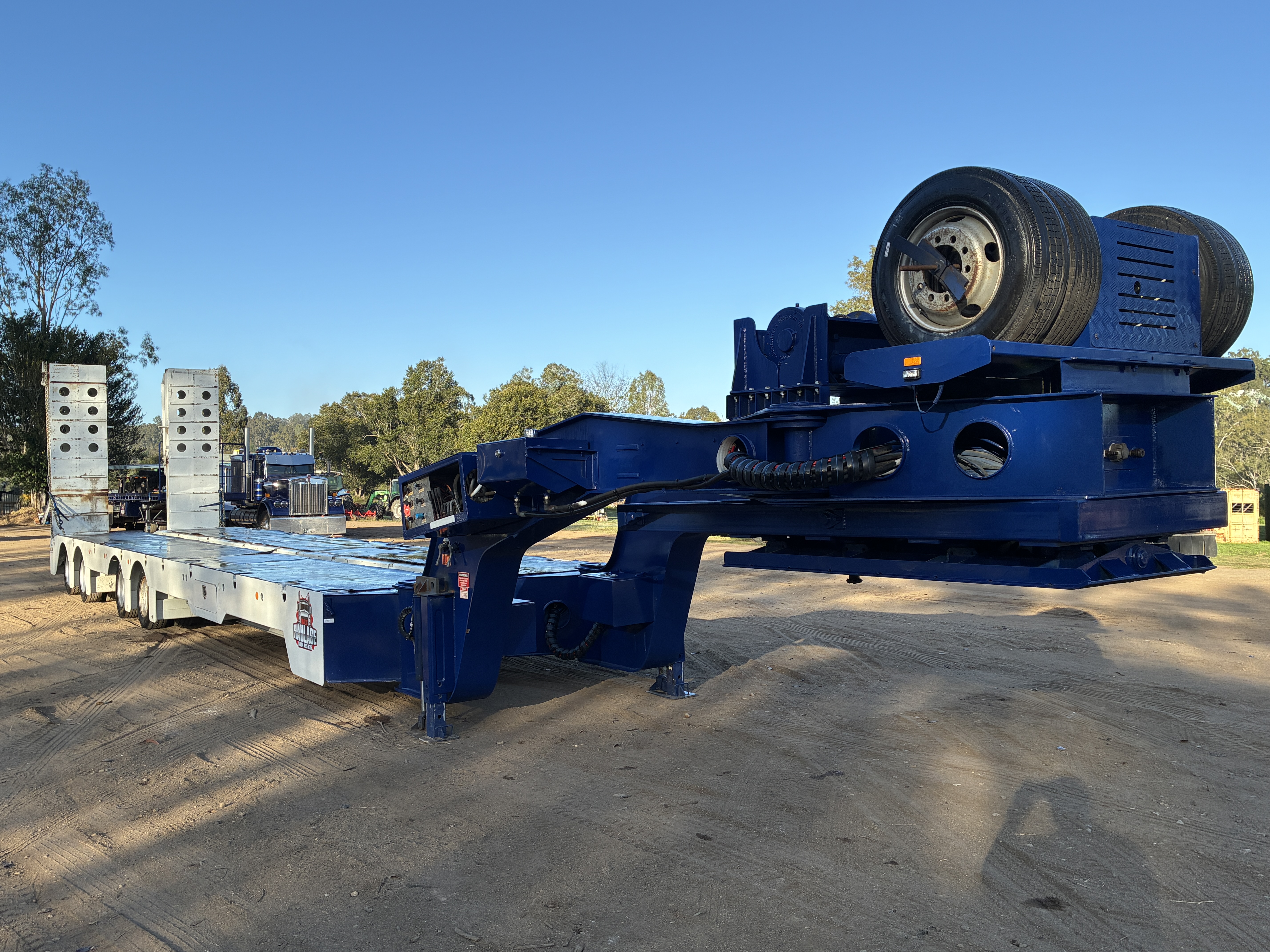 2012 60T Rhino Quad Axle Deck Widener Trailer