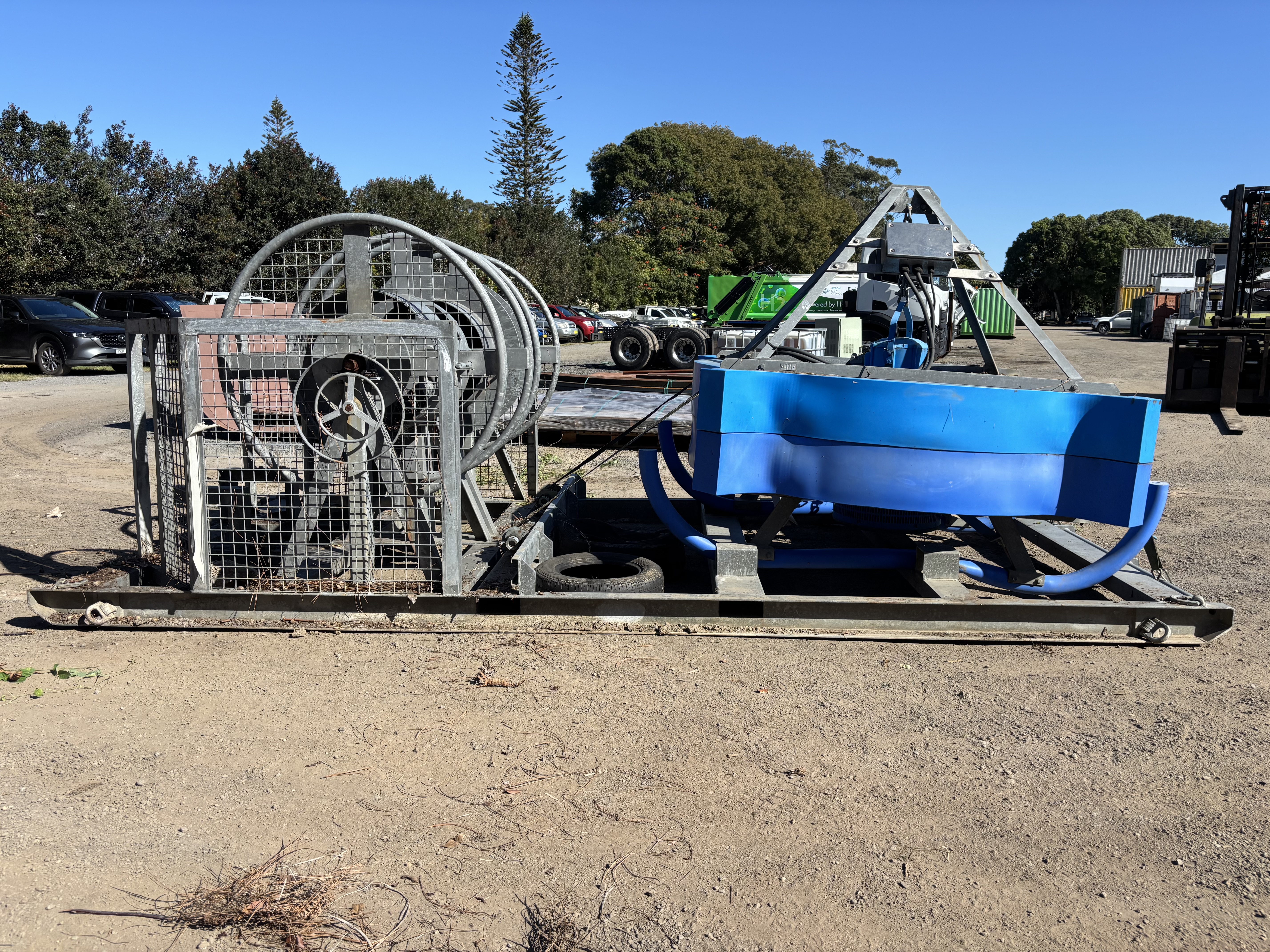 ABS J405 HD Submersible Pump On Floating Ring With Double Hose Reel Skid (UNRESERVED)