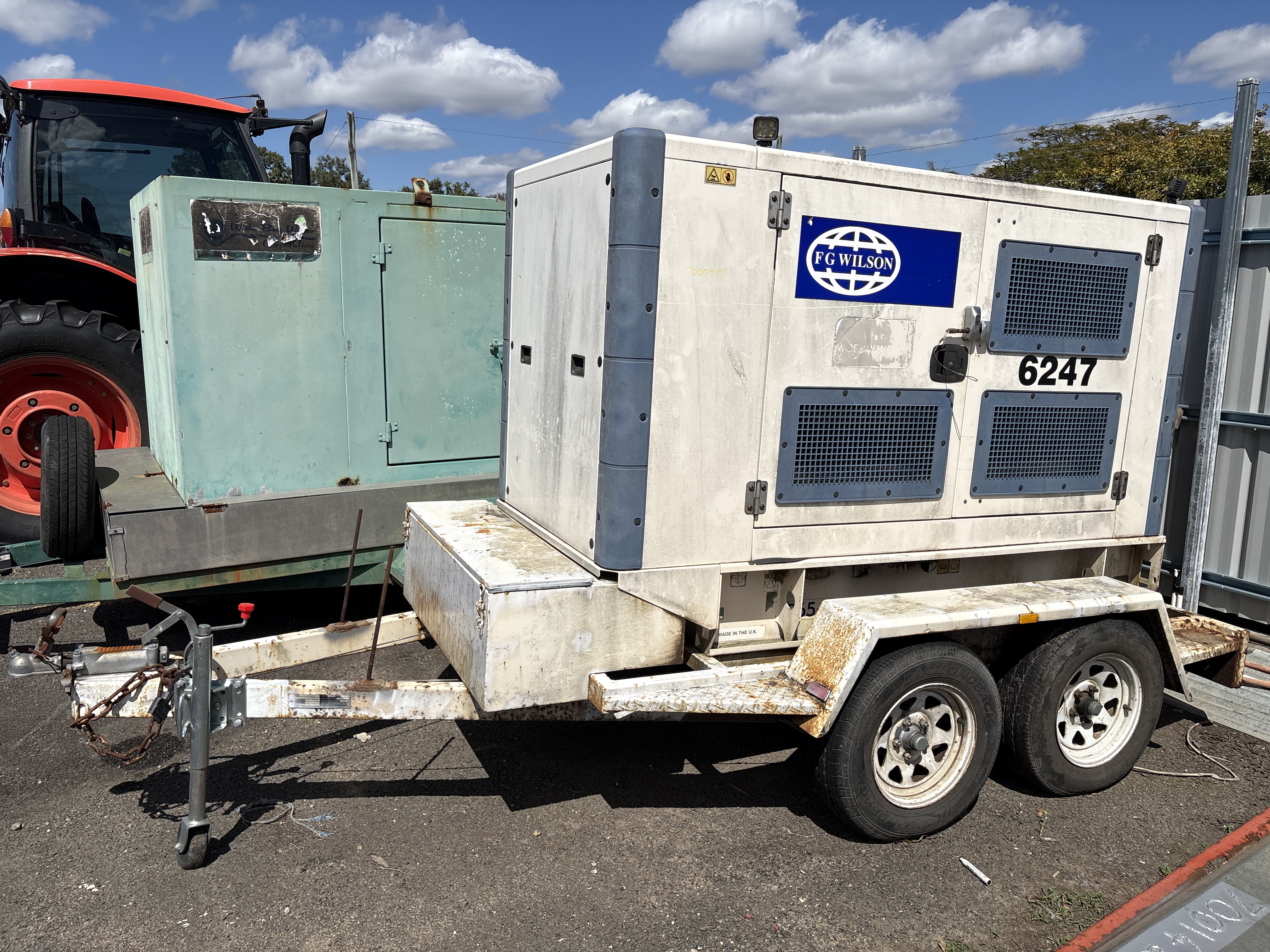 2012 Berwick Trailers FG Wilson 65KVA Dual Axle