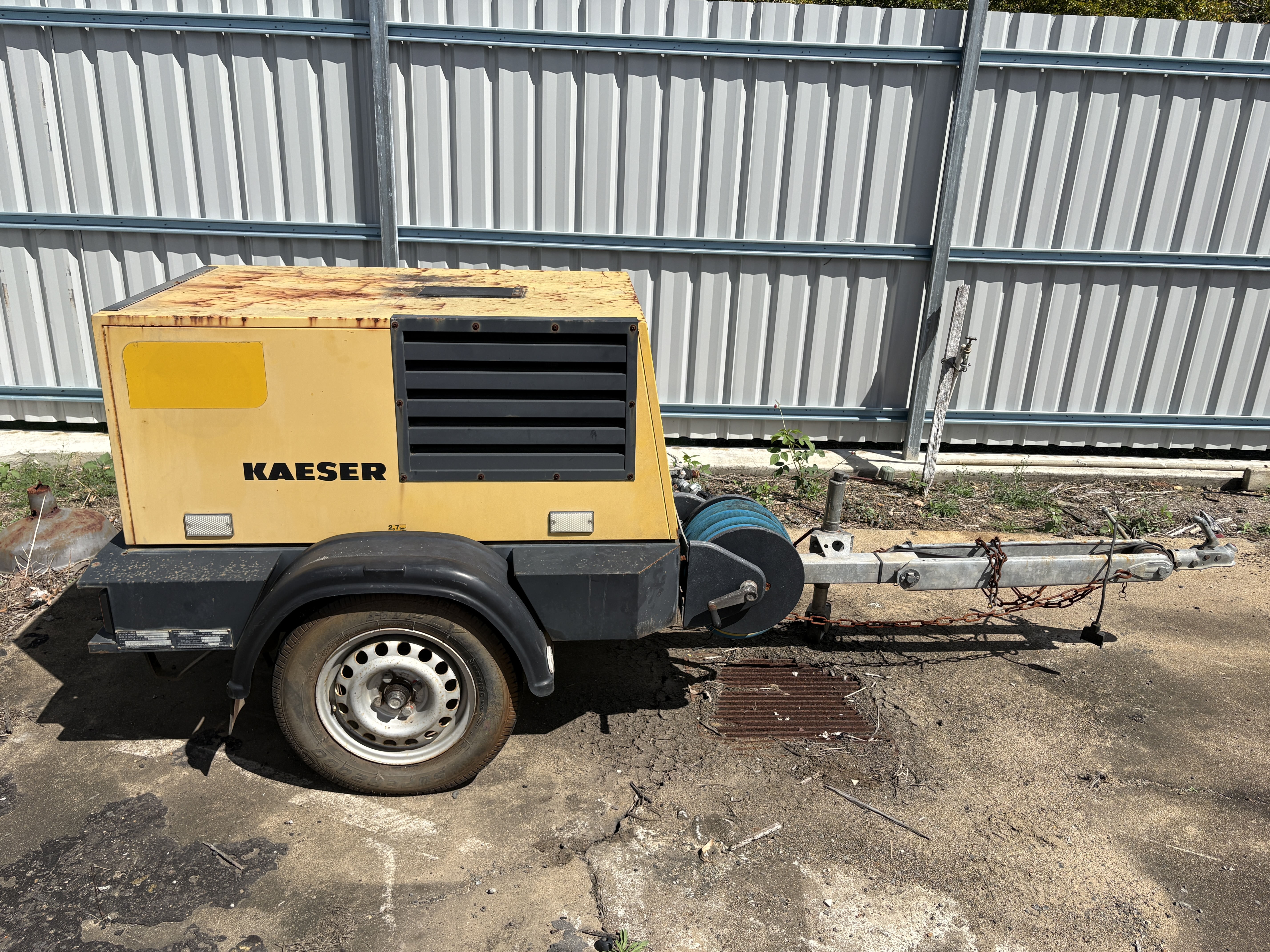 2005 Kaeser M20 Trailer Mounted Air Compressor