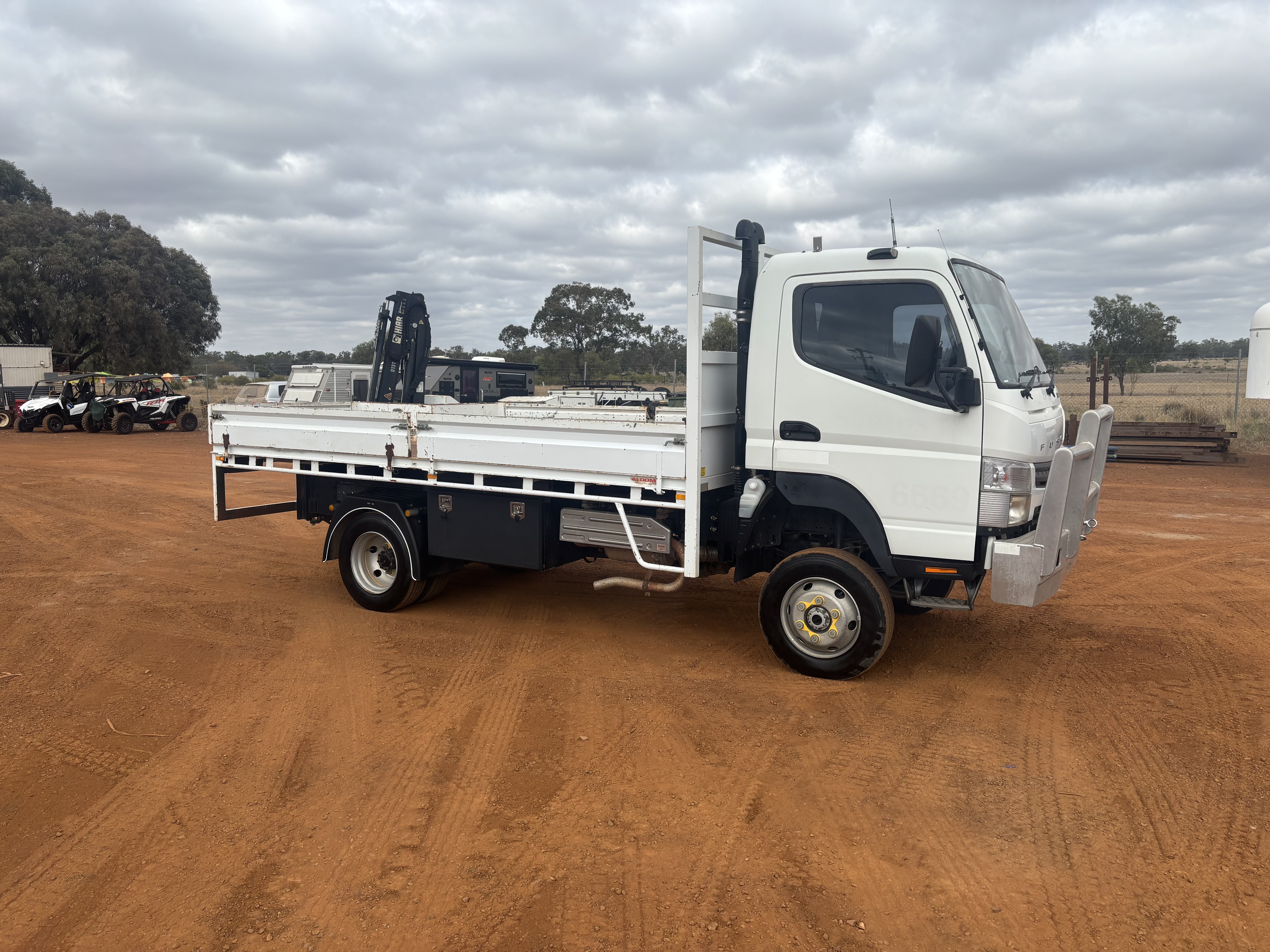 2013 Fuso Canter Diesel 4x4 Crane Truck (EX CORPORATE)