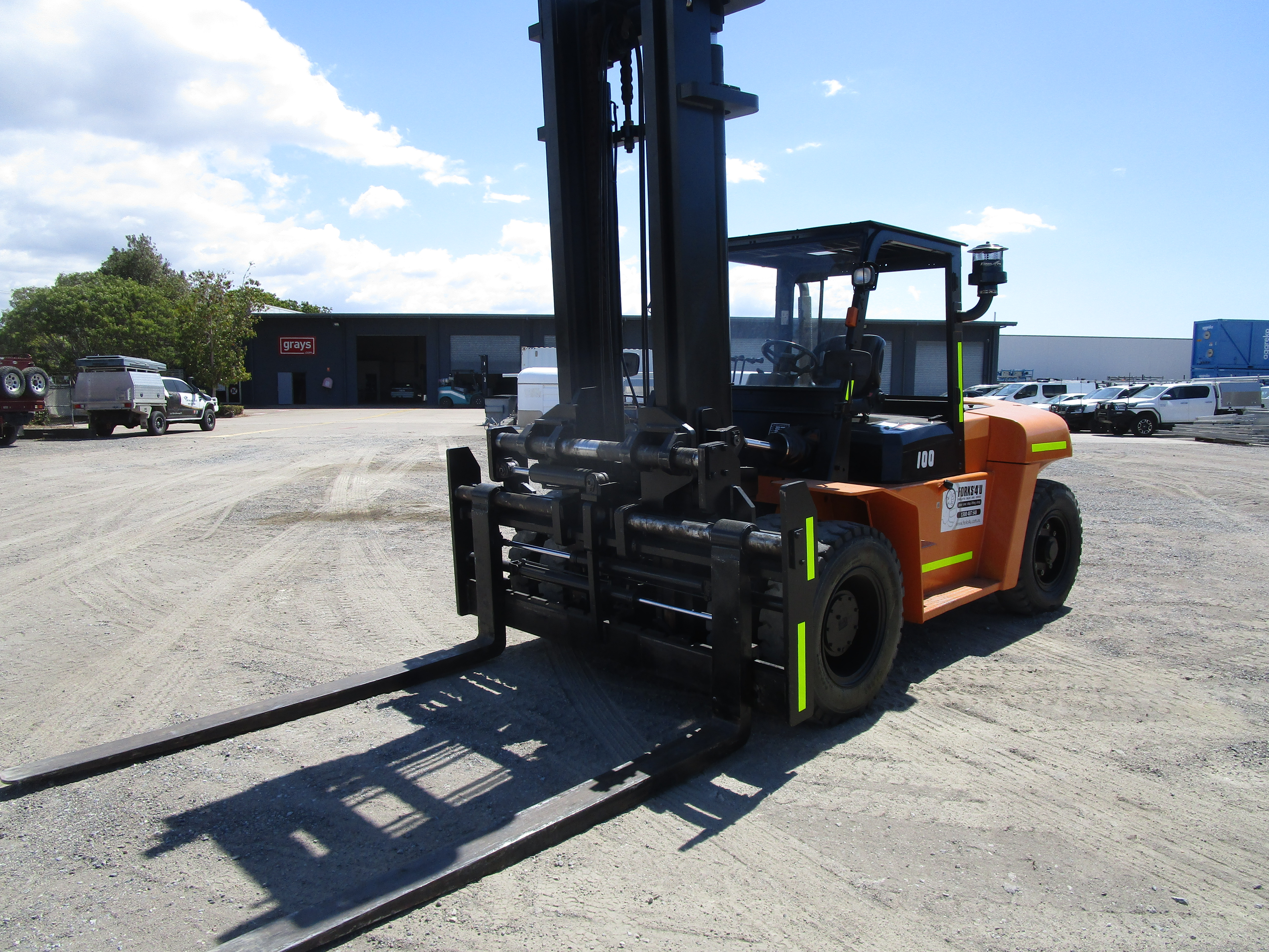 2012 Hangcha CPCD100-RW28 10 Ton Forklift