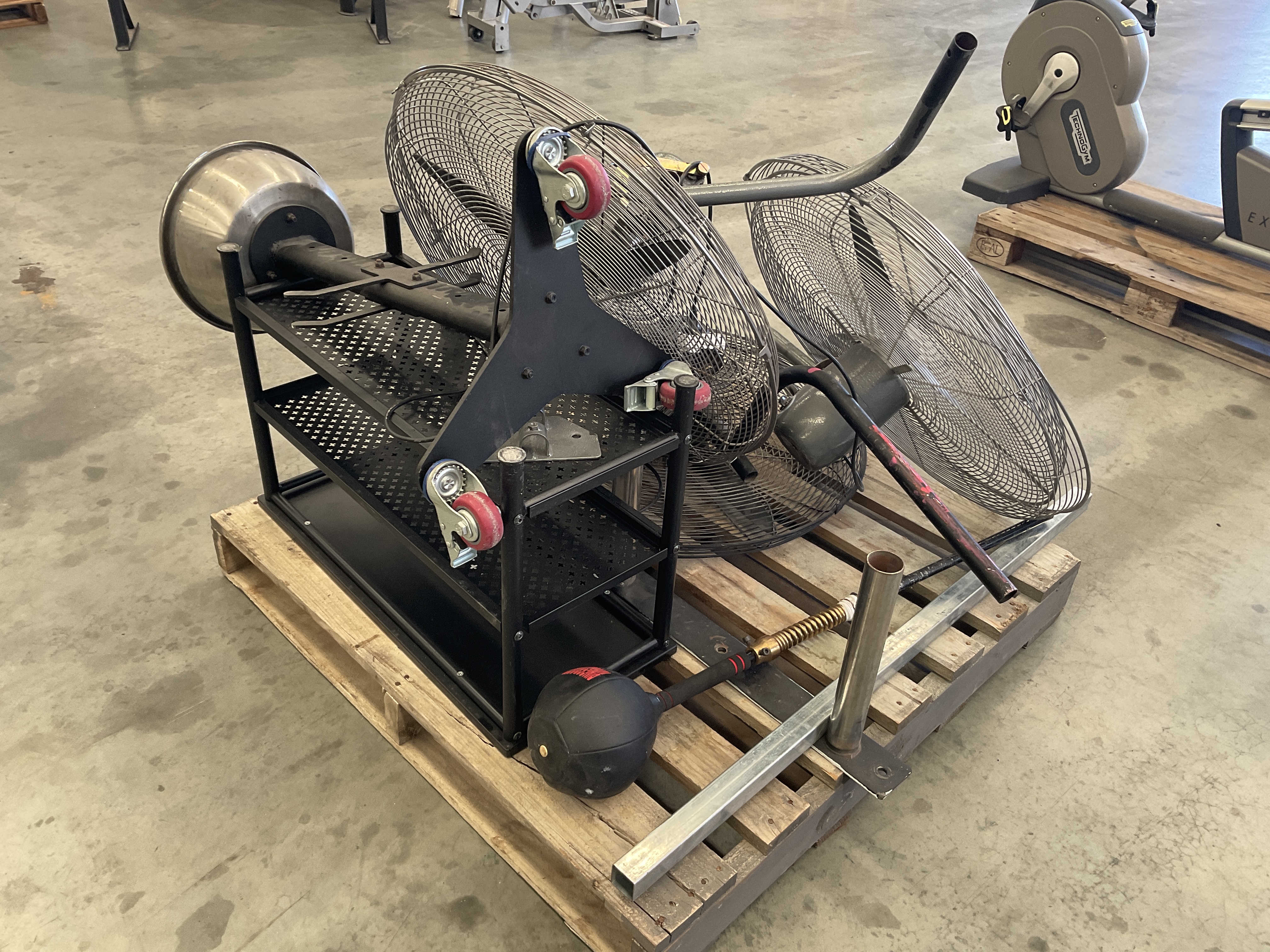 Pallet of Assorted Fans, Punching Ball and Tray - unreserved