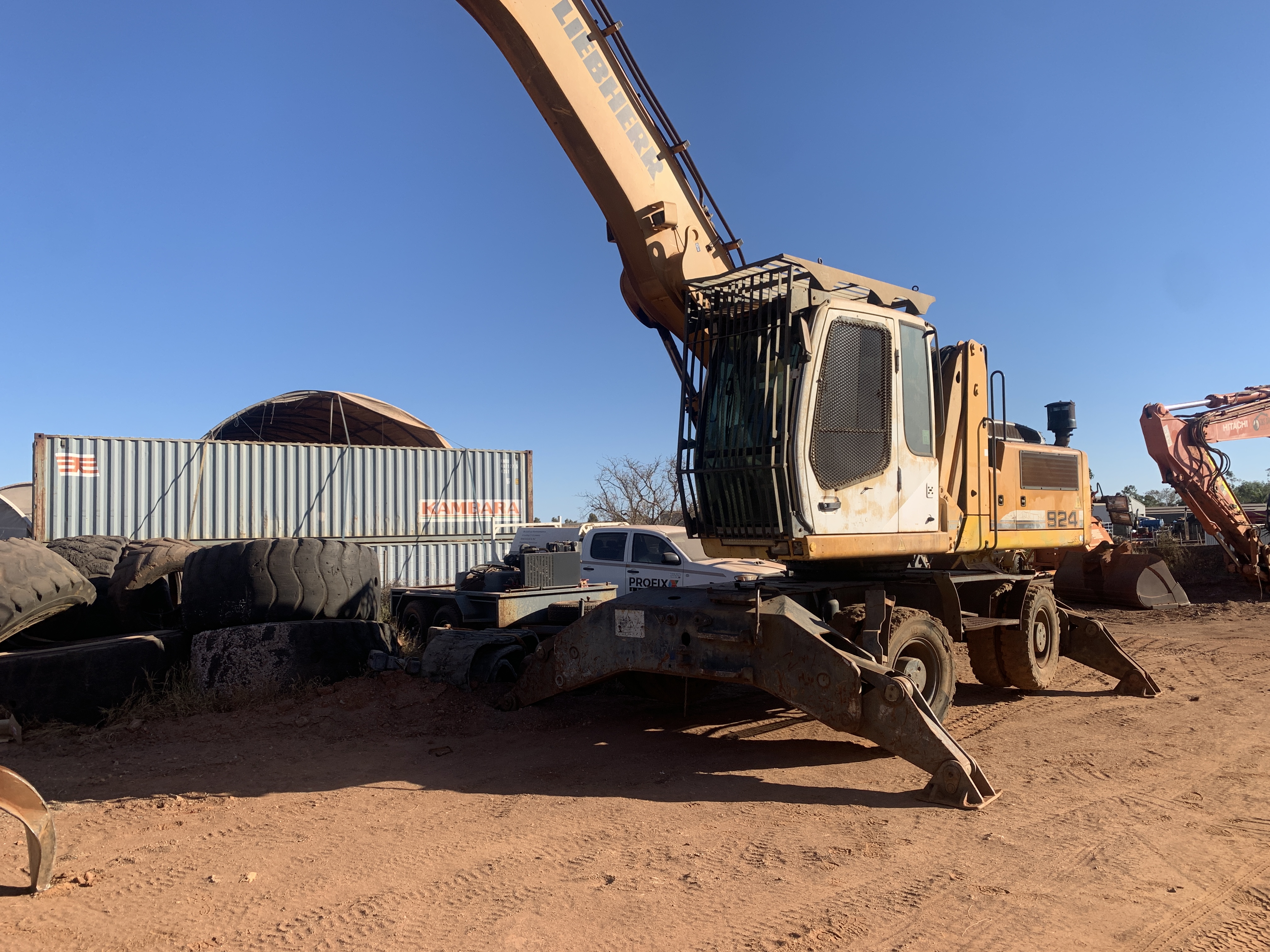 2011 Liebherr A924C Litronic Wheeled Excavator With Grab