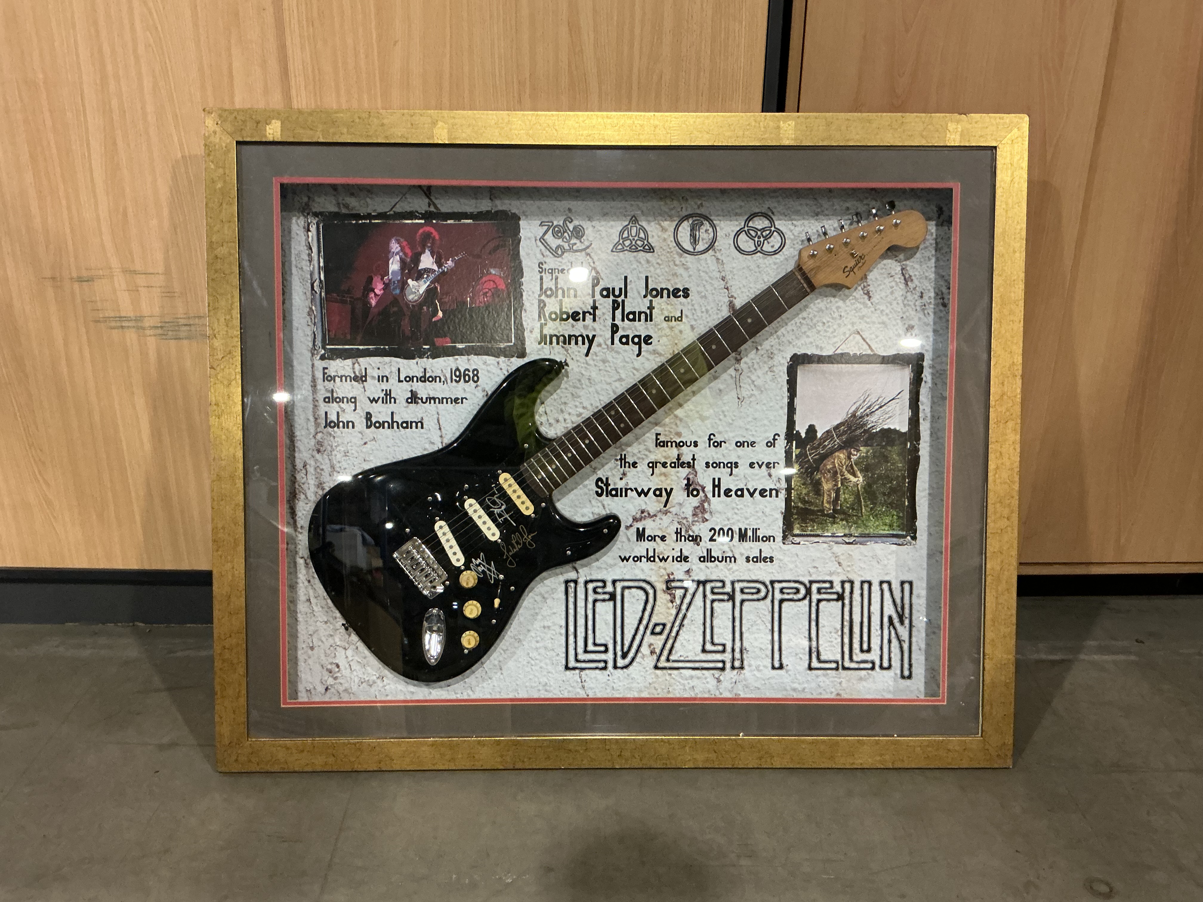 Led Zeppelin Signed Guitar Memorabilia