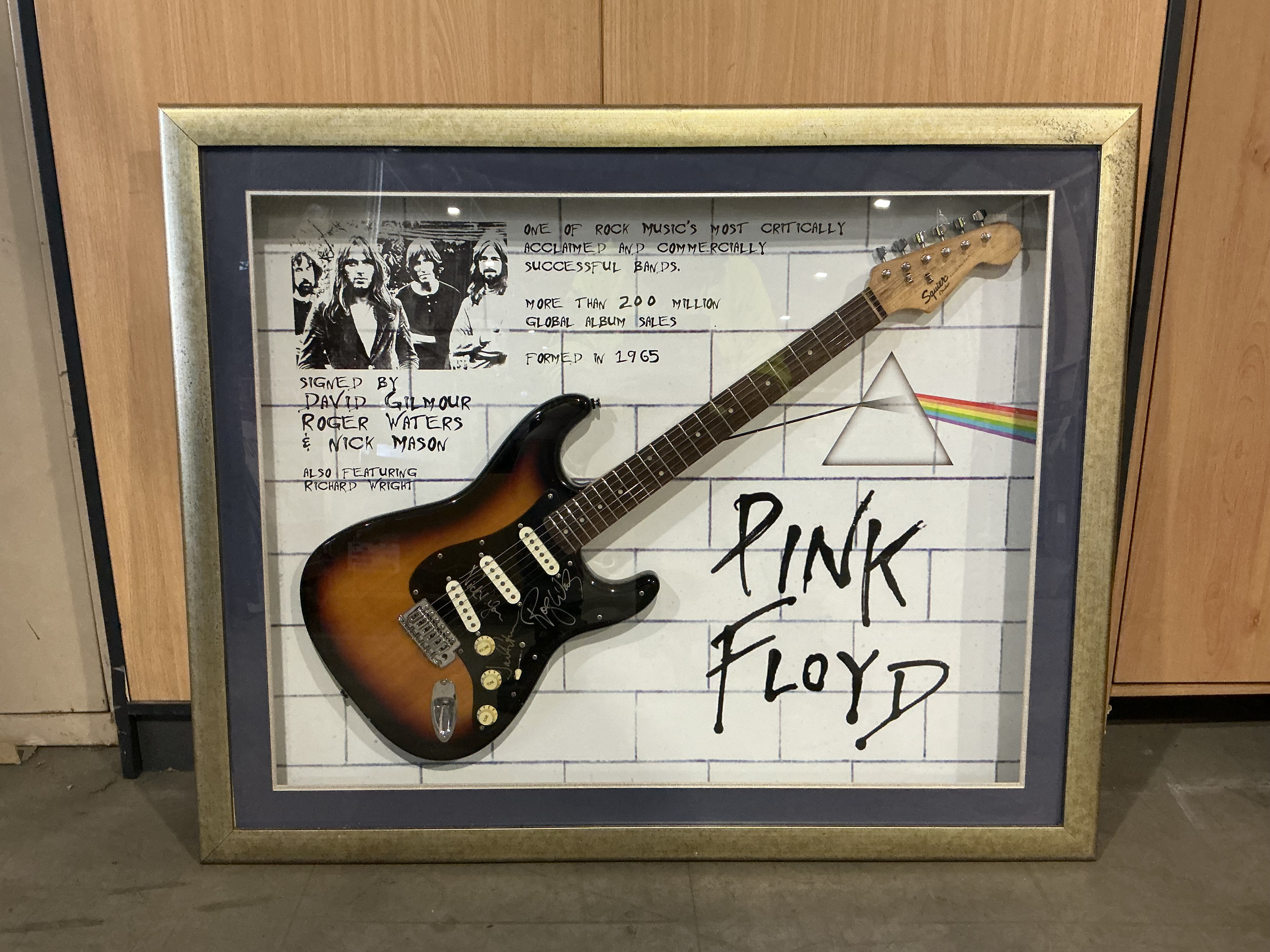 Pink Floyd Signed Guitar Memorabilia