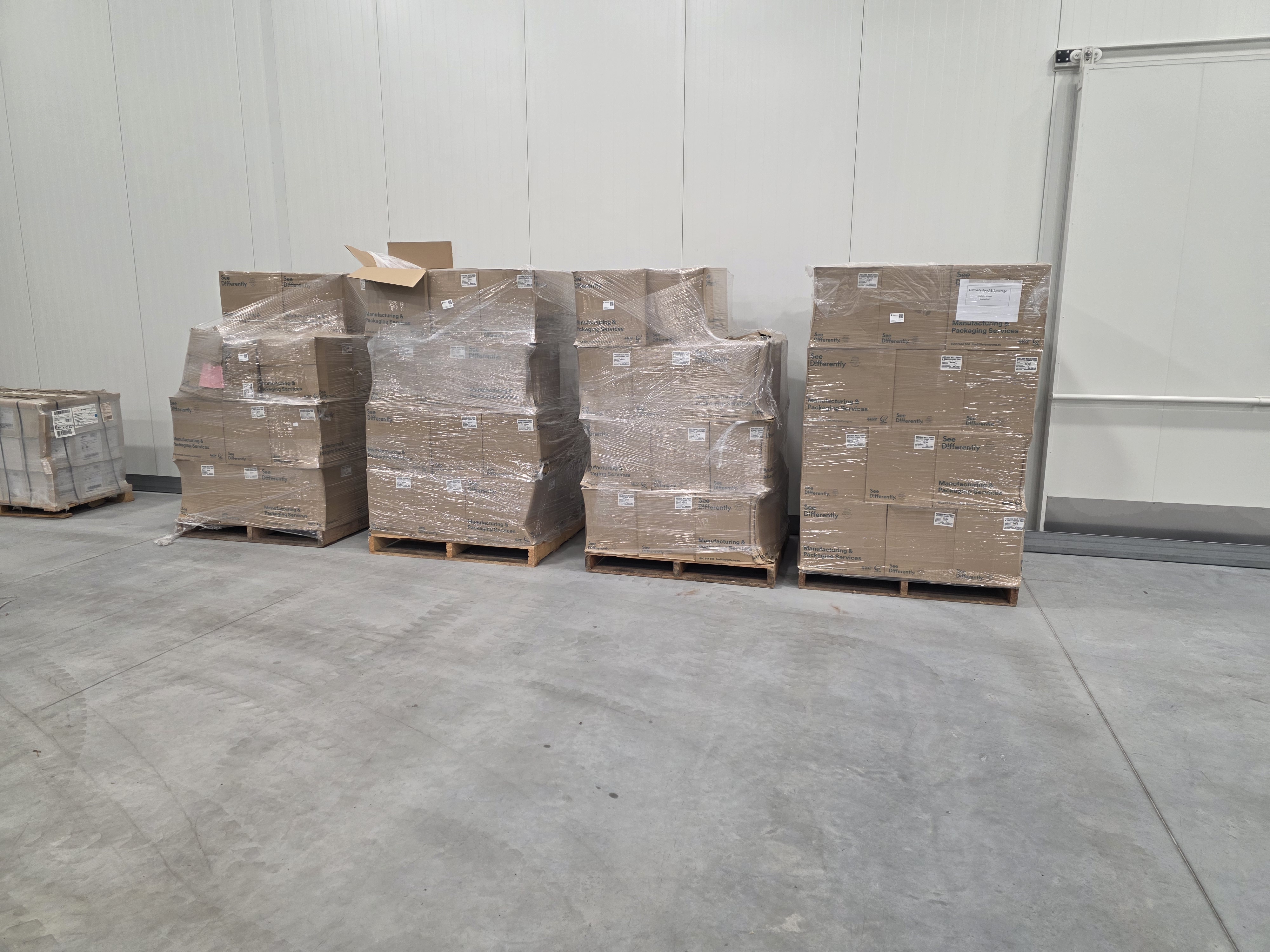Quantity Of Cookie Packaging Trays x4 Pallets