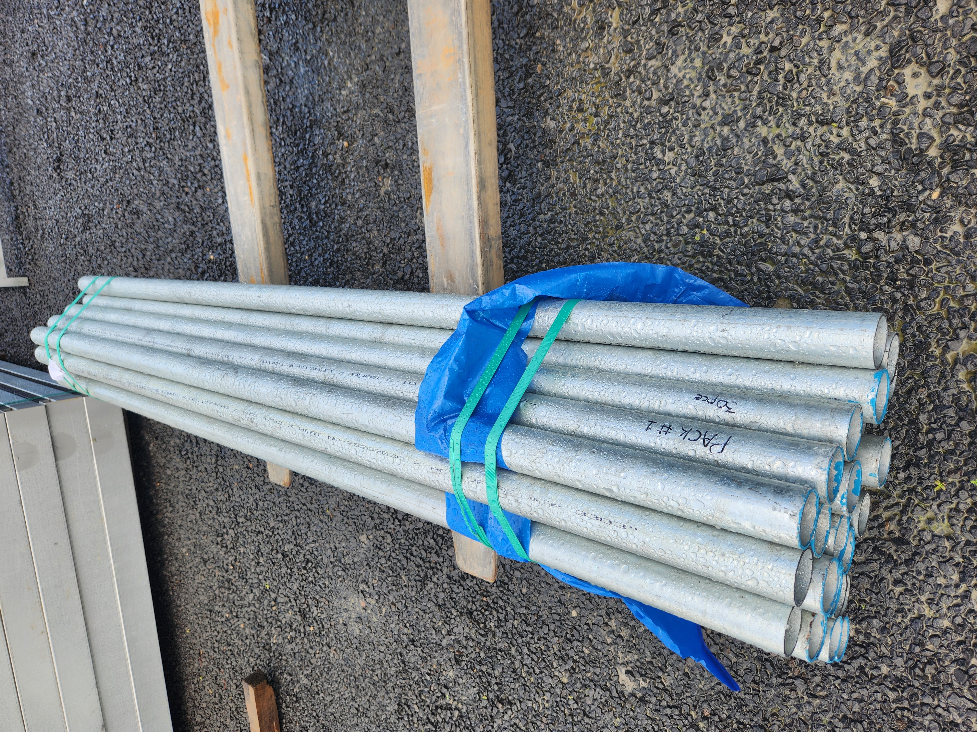 30 Lengths of 50NB Galvanised Pipe