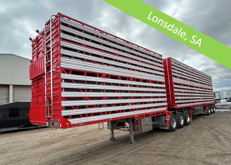 2 · New 2026 B-Double Freightmore Transport Livestock/Cattle/Animal Trailer Set