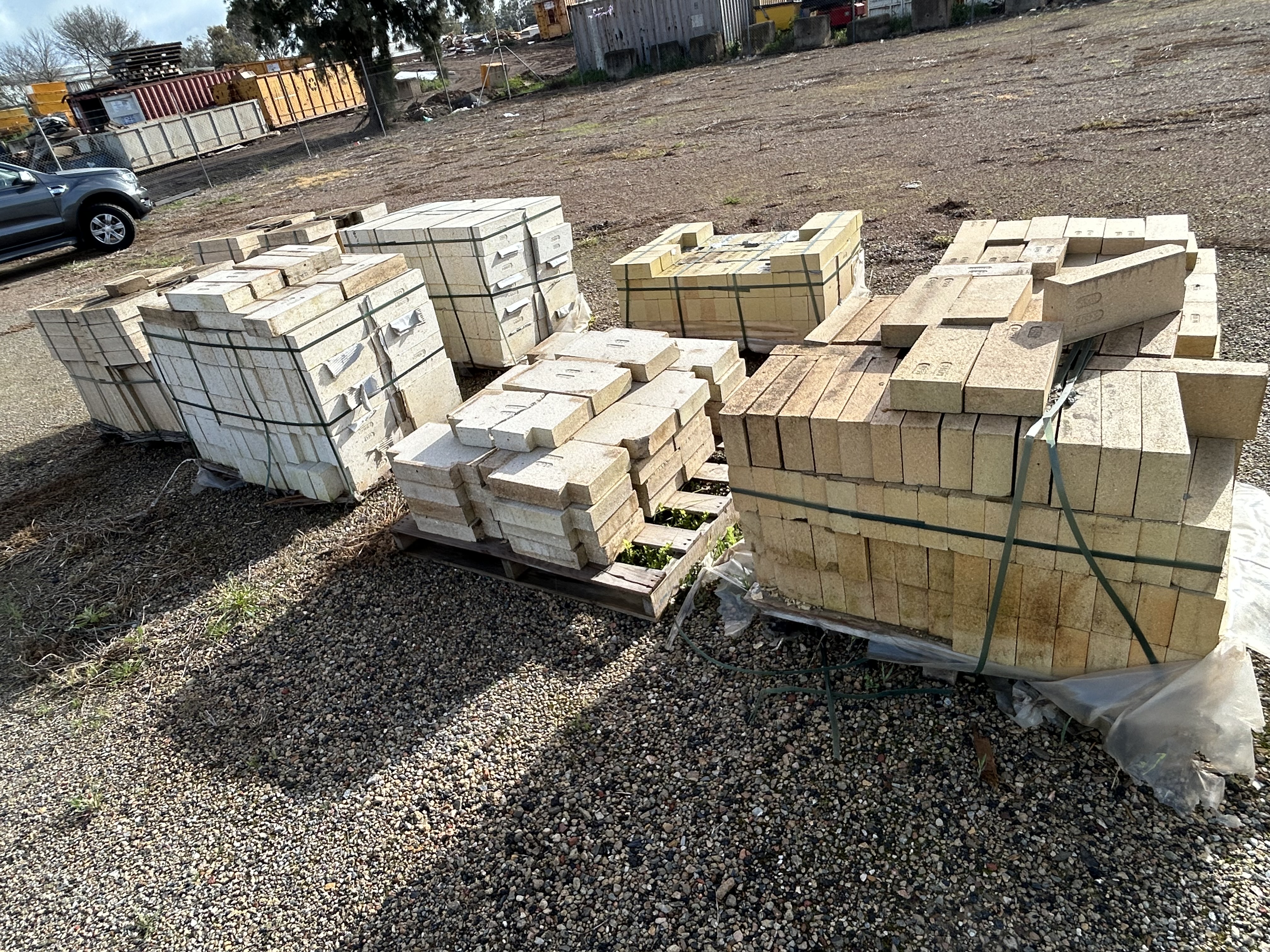 8 pallets of various pavers and blocks *Located in Burton, SA* **UNRESERVED**