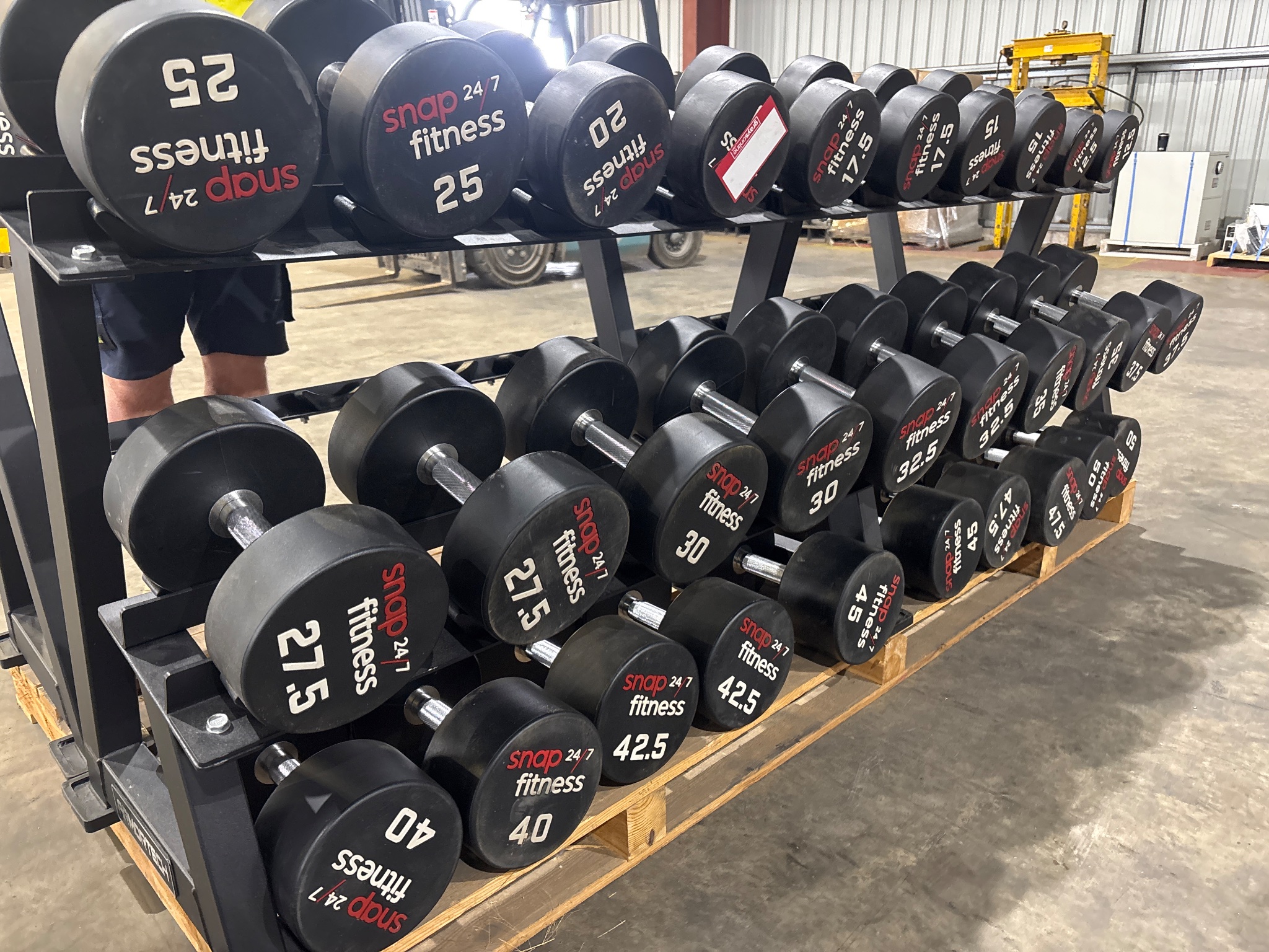 Dumbbell Rack and Dumbbells