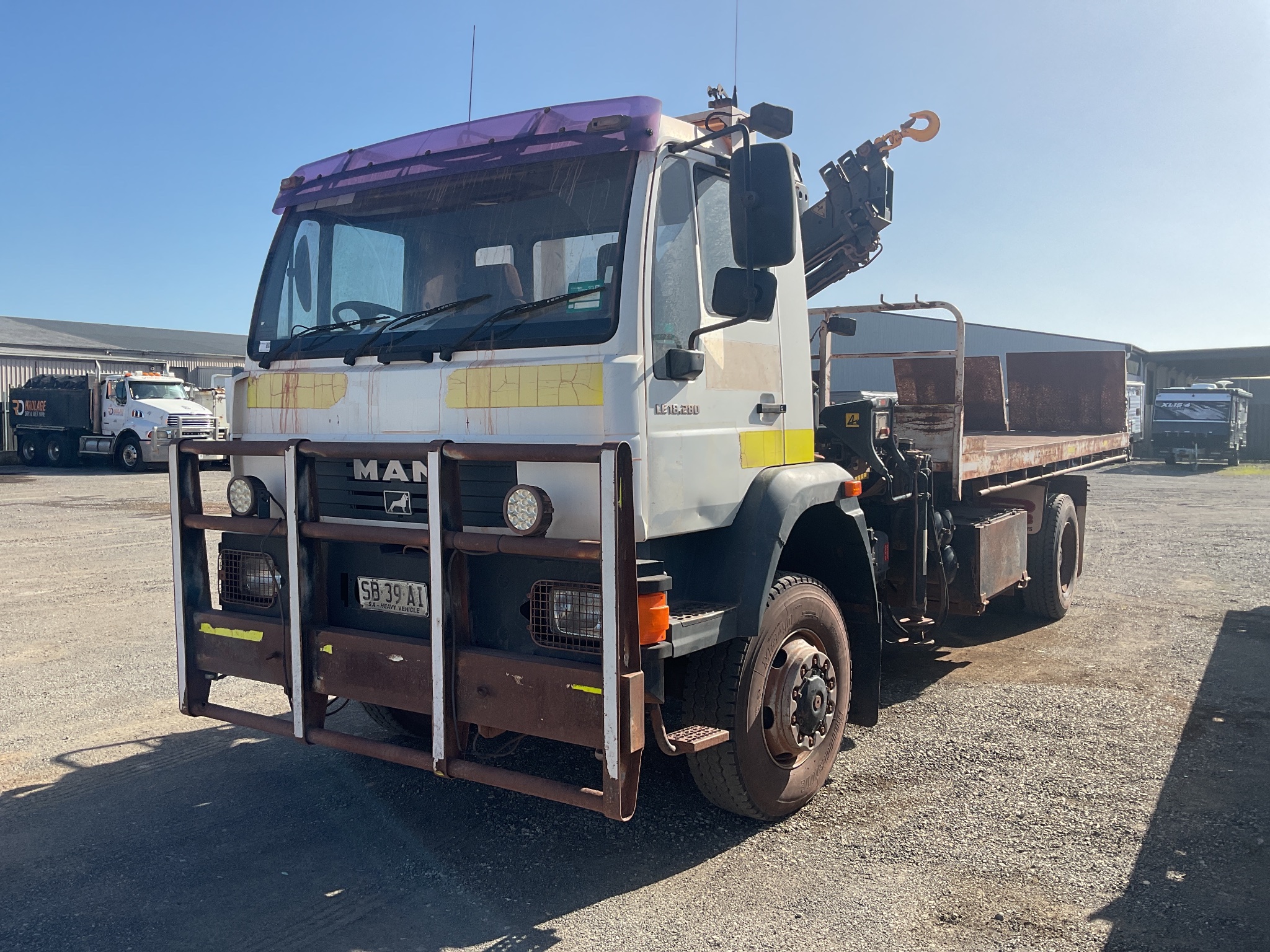 2007 MAN LE18.280 4x2 Tilt Tray Crane Truck *Ex Mine Vehicle*