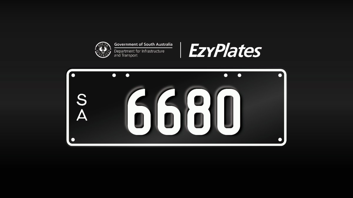 Exclusive Numeric Plate "6680"