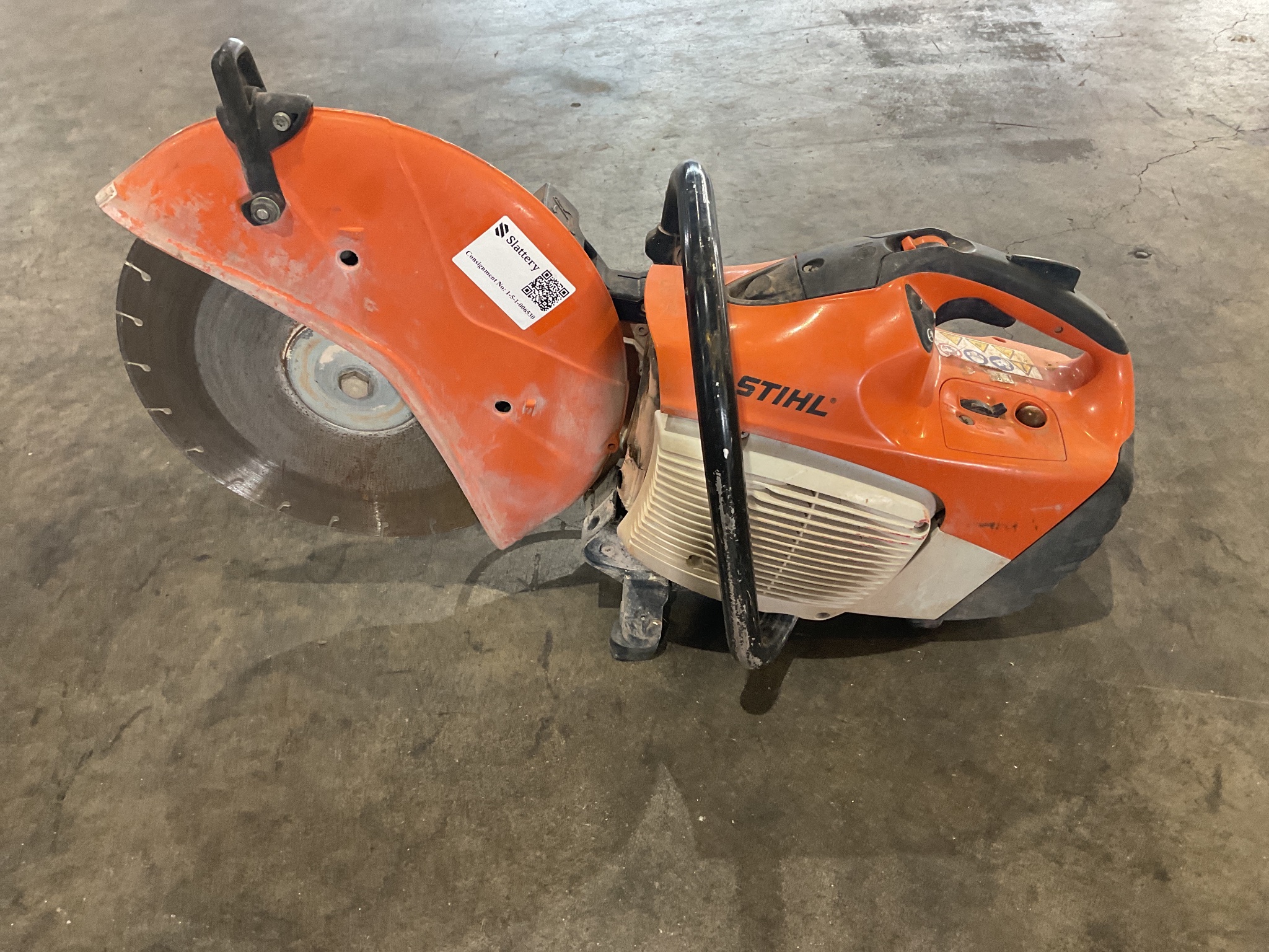 Stihl Saw Demolition With Blade Brake