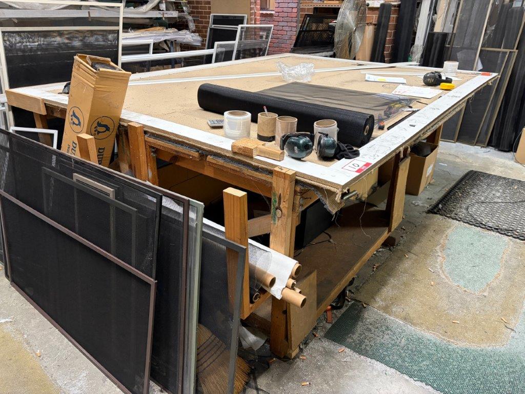 Large Timber Work Bench