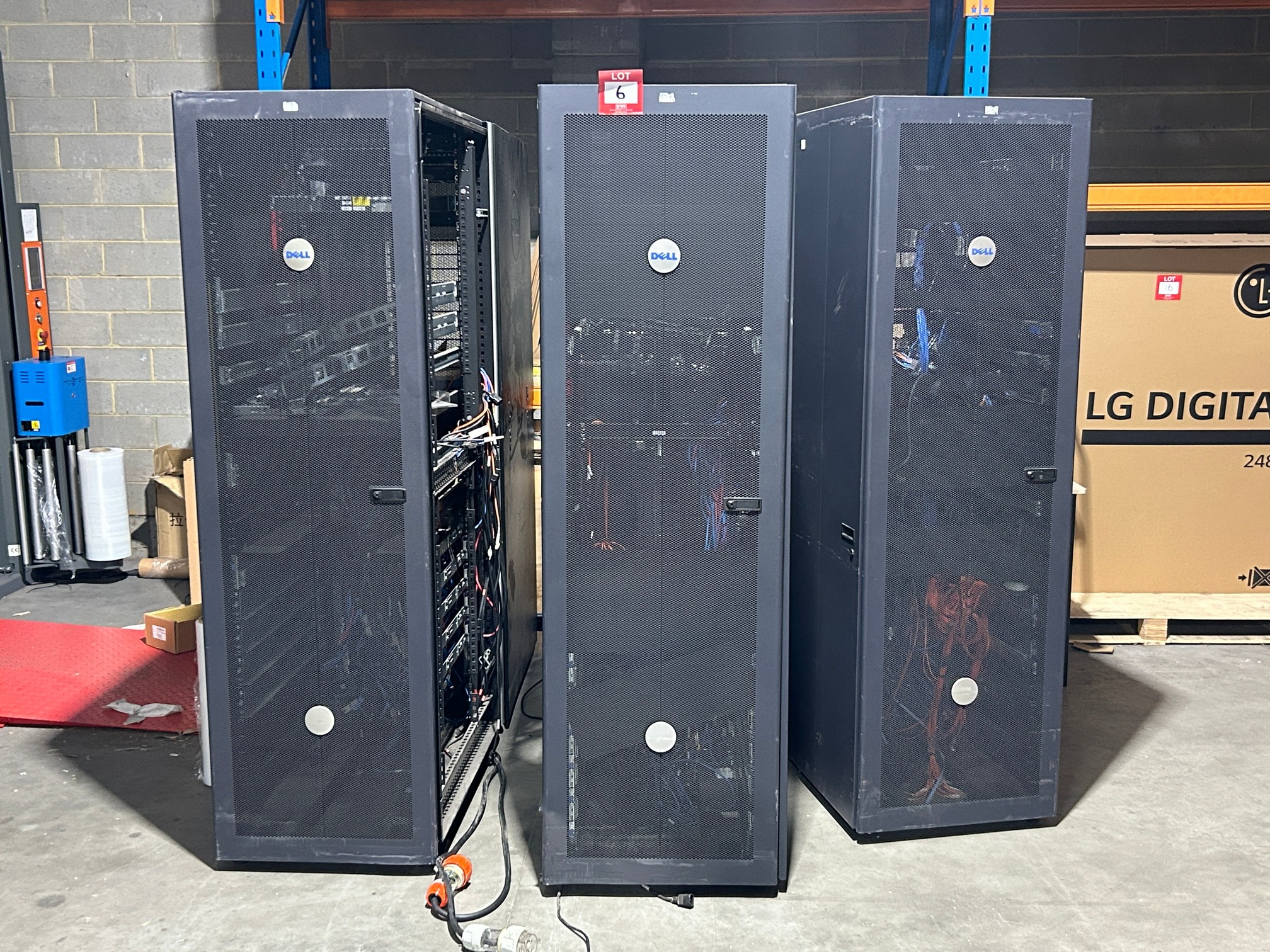 5x Assorted DELL SERVER RACKS