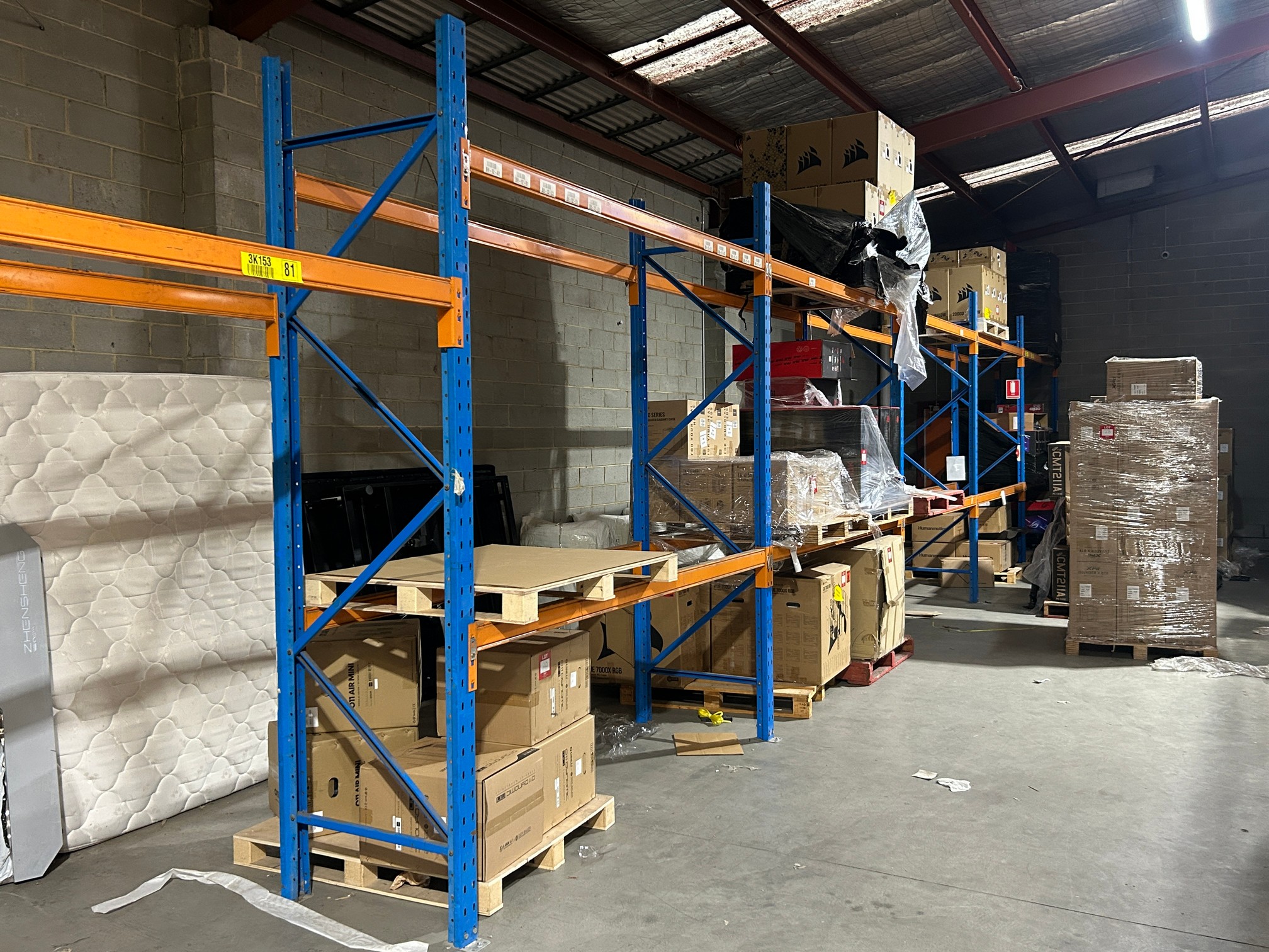 12 x BAYS OF DEXION PALLET RACKING
