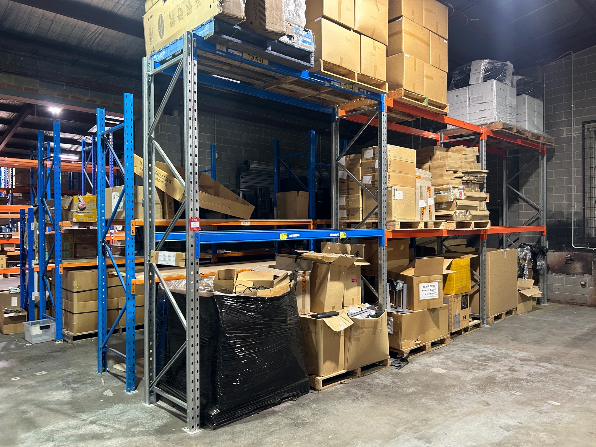 12 · 16 x BAYS OF ASSORTED PALLET RACKING