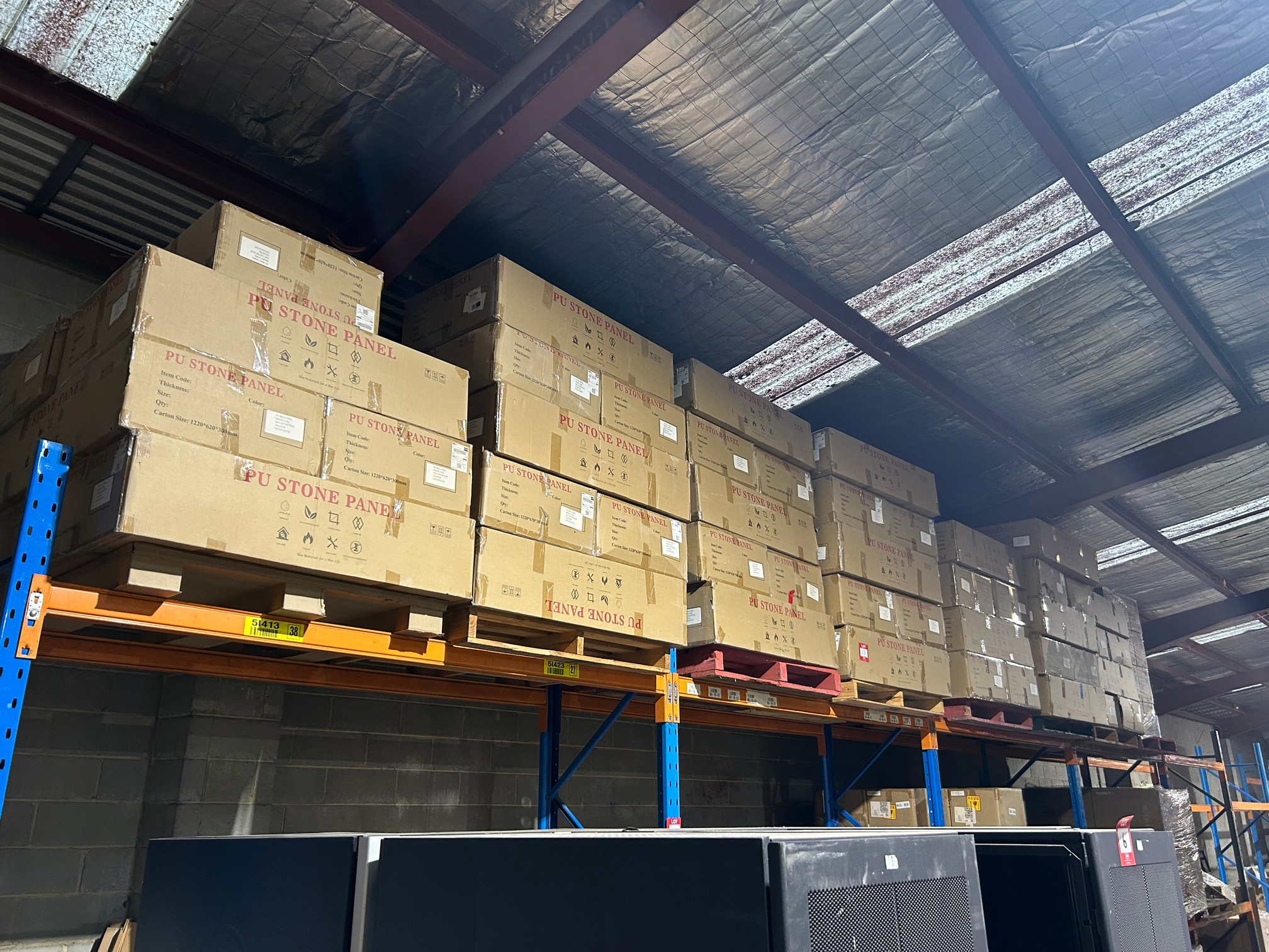 7x Pallets of New PU Stone Panel