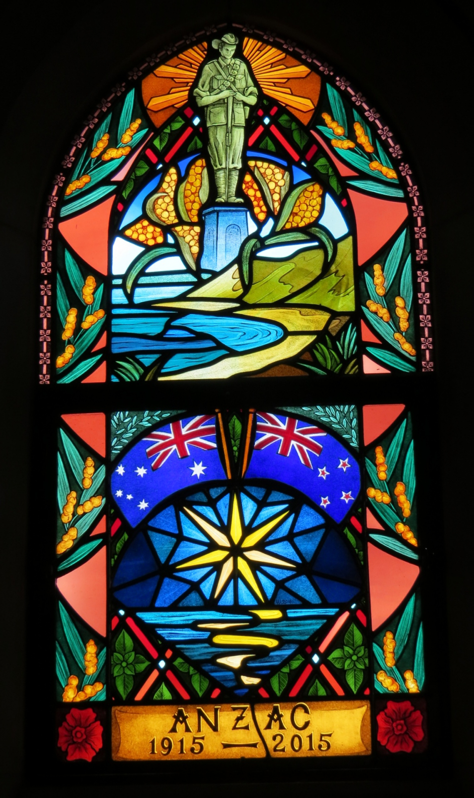 St Andrew's Anglican Church Anzac Memorial Window, Lismore NSW War