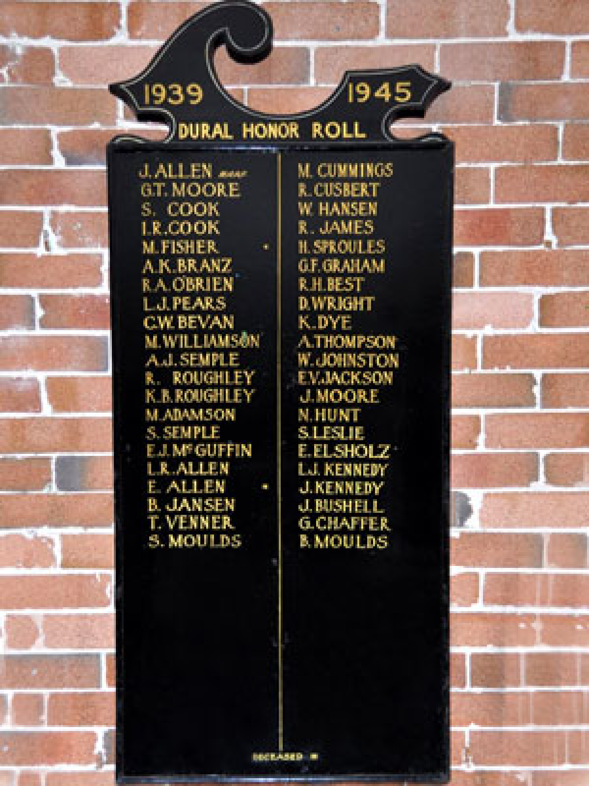 Dural Memorial Hall and Honor Rolls NSW War Memorials Register Dural Memorial Hall and Honor Rolls NSW War Memorials Register