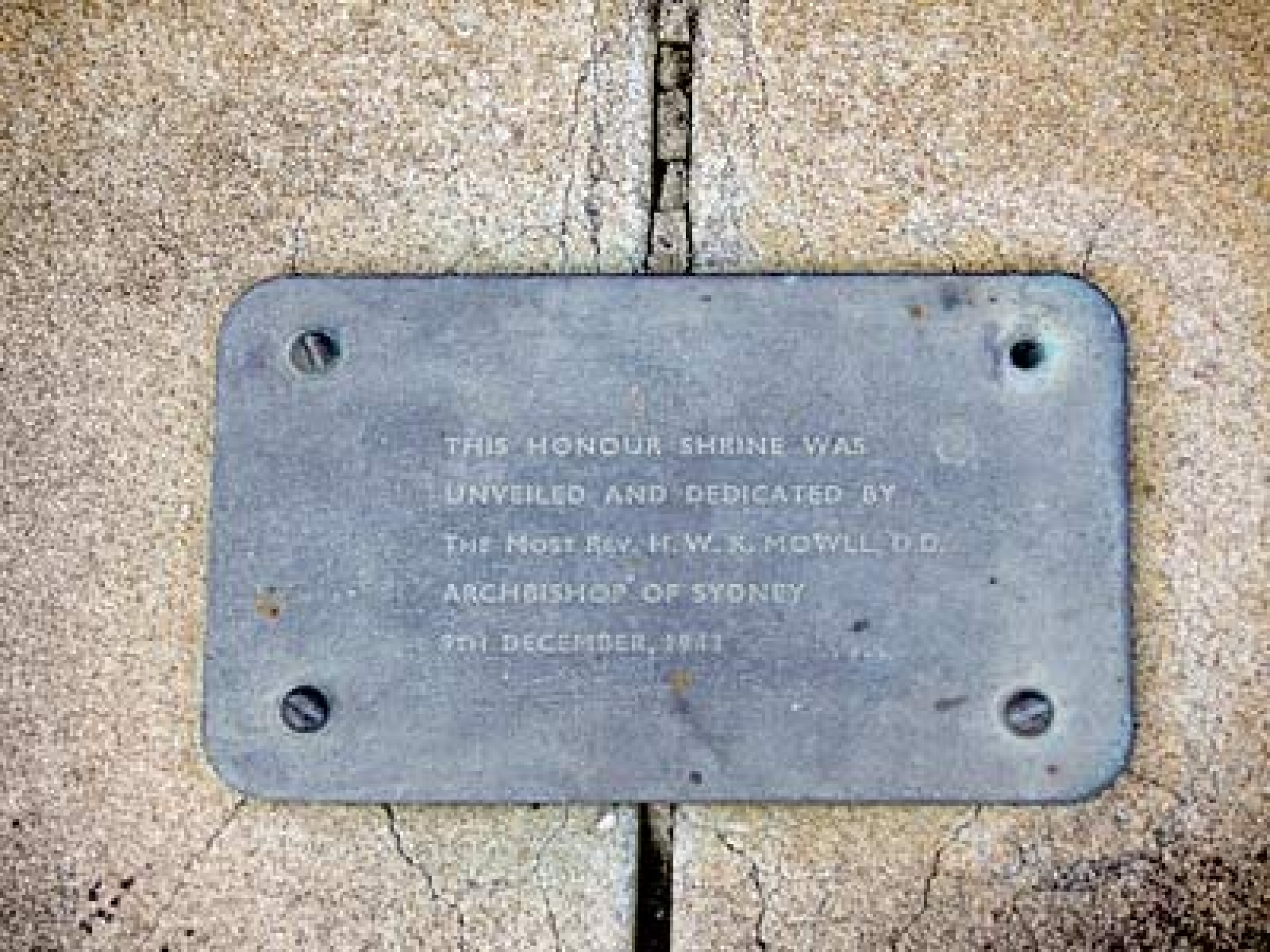 Berger Memorial NSW War Memorials Register