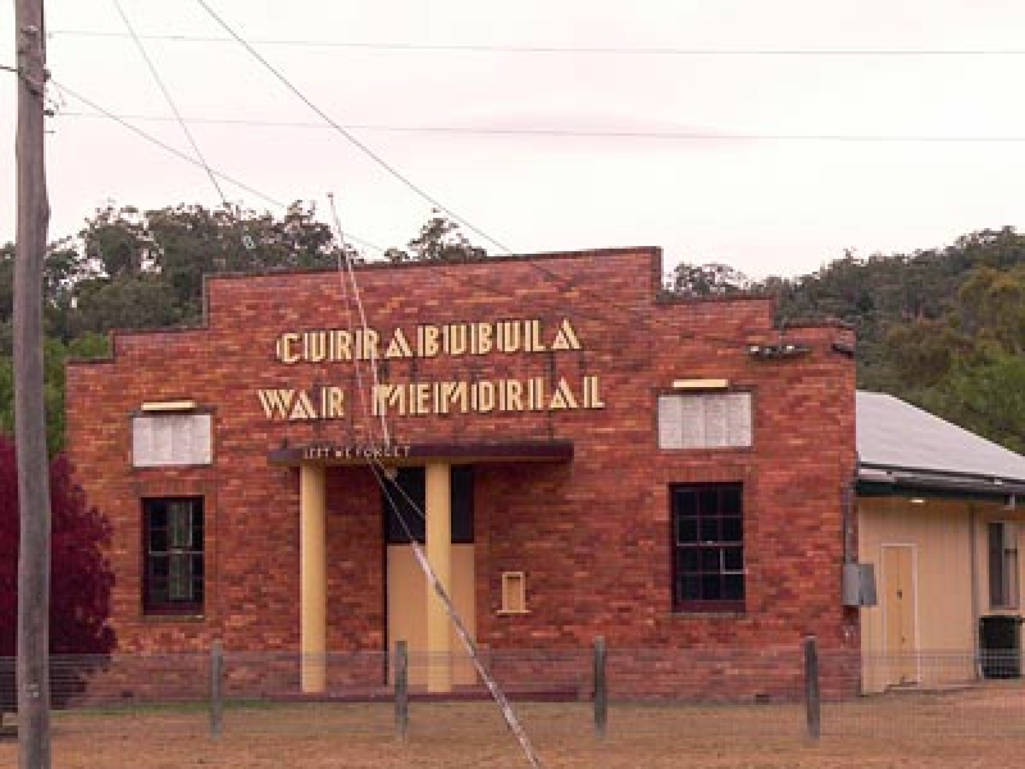Currabubula War Memorial Hall NSW War Memorials Register