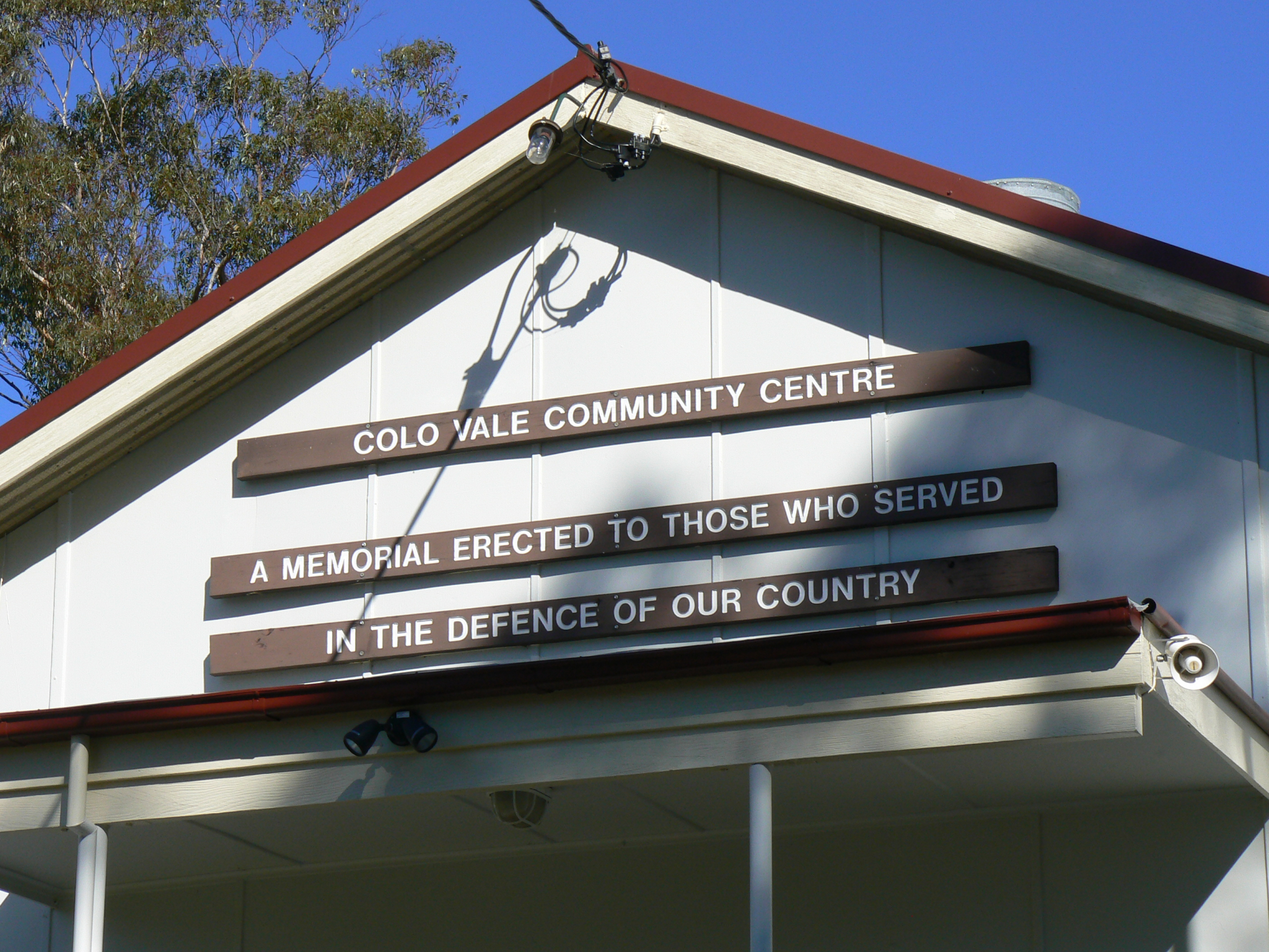Colo Vale Community Centre and War Memorial NSW War Memorials Register