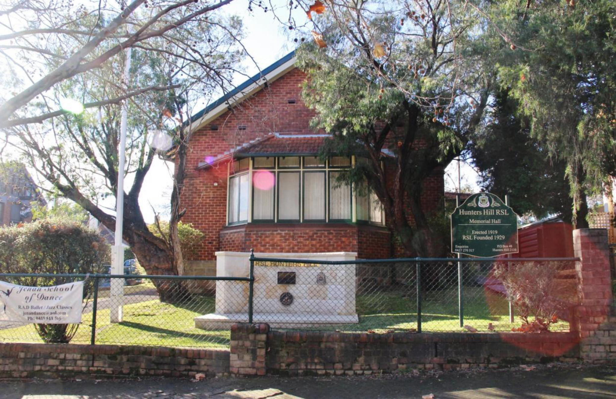 Hunters Hill Rsl Memorial Hall And Memorial Wall Nsw War Memorials Register