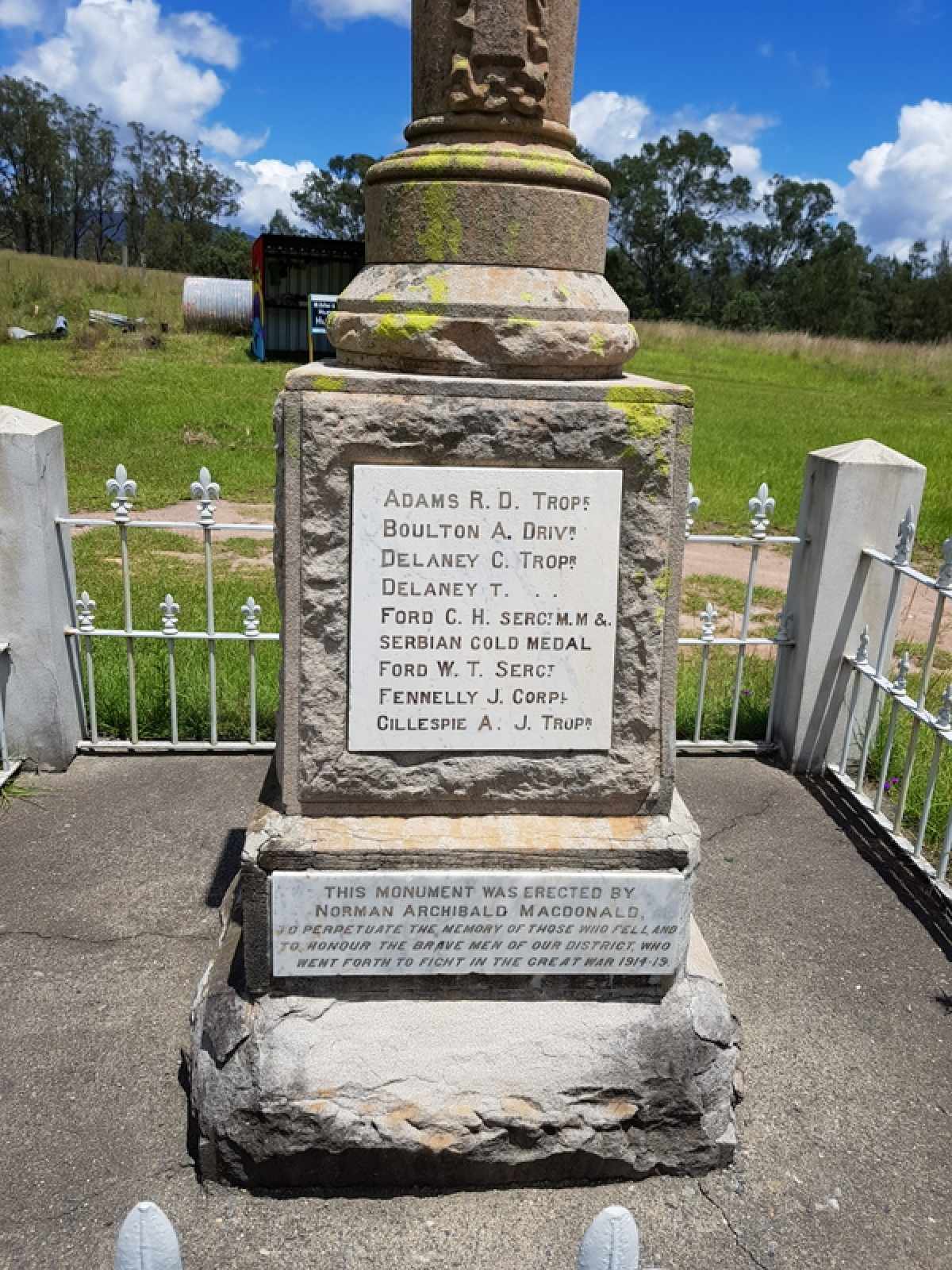 Newton Boyd War Memorial NSW War Memorials Register