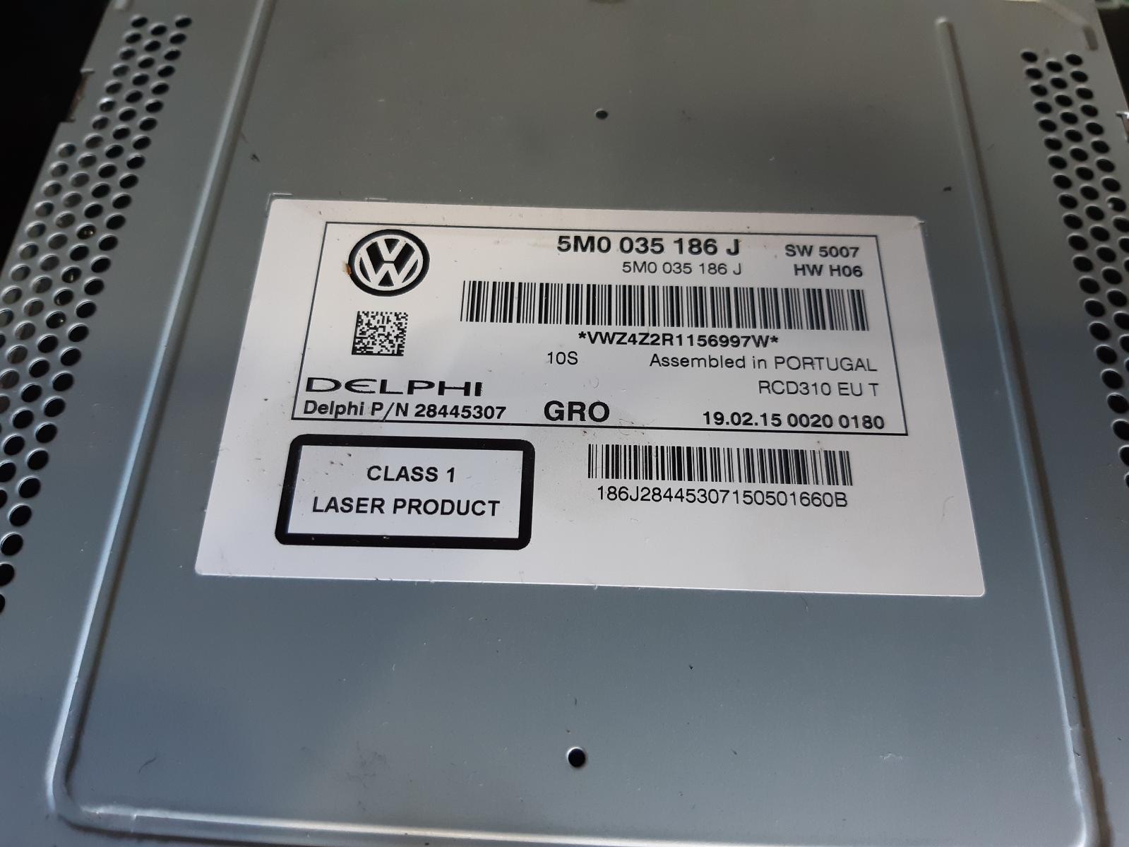 View Auto part Radio/Cd/Dvd/Sat/Tv Volkswagen Polo 2012