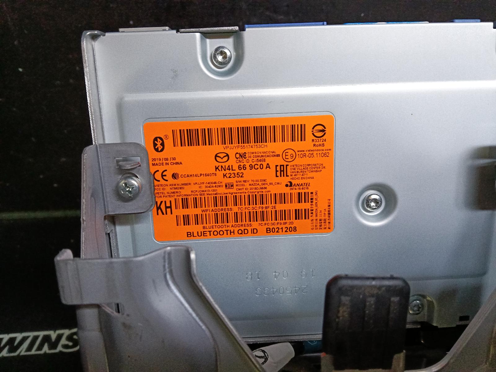 View Auto part Radio/Cd/Dvd/Sat/Tv Mazda Cx5 2019