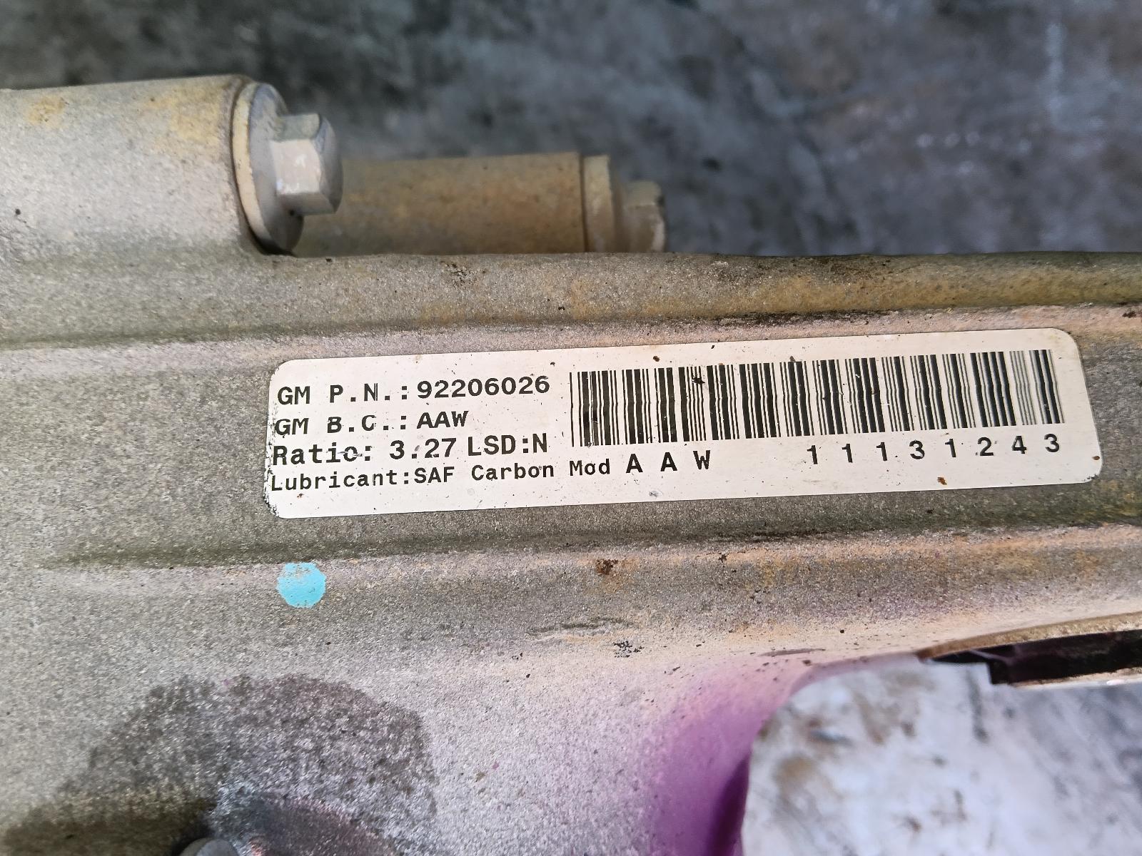 2011 Holden Commodore Differential Centre View Auto part Differential Centre Holden Commodore 2011