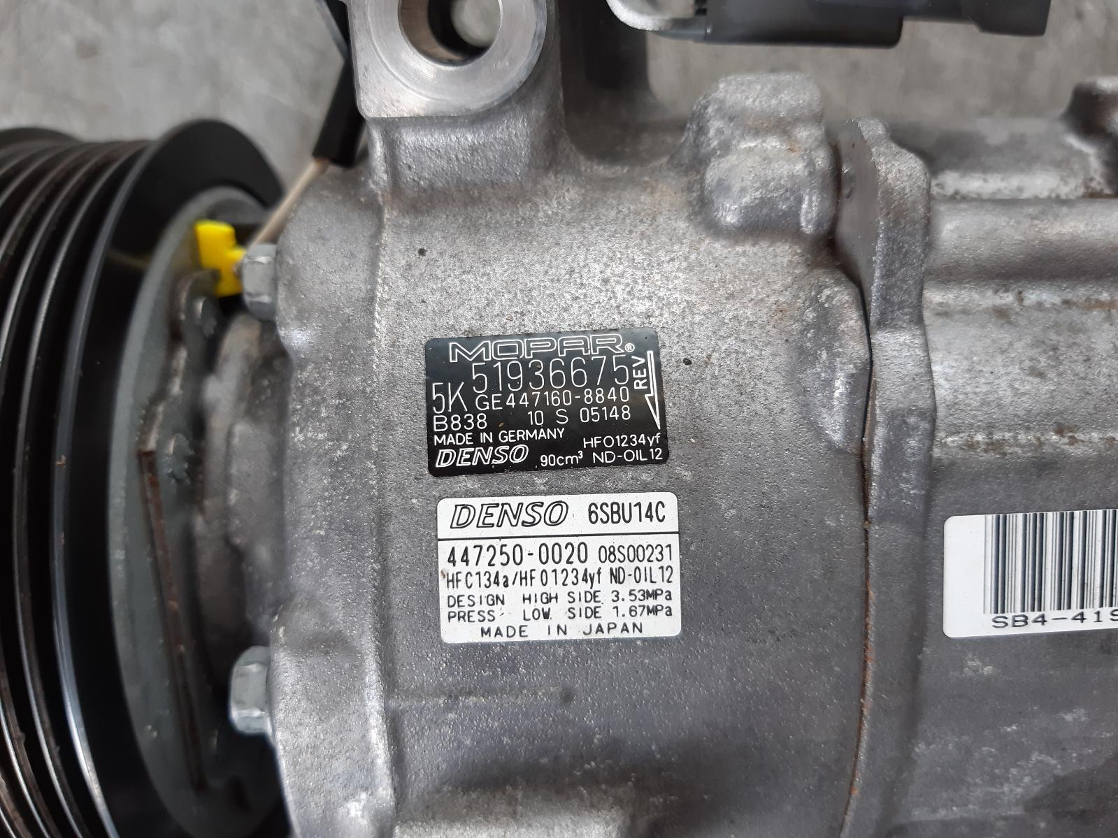 View Auto part A/C Compressor Jeep Renegade 2016