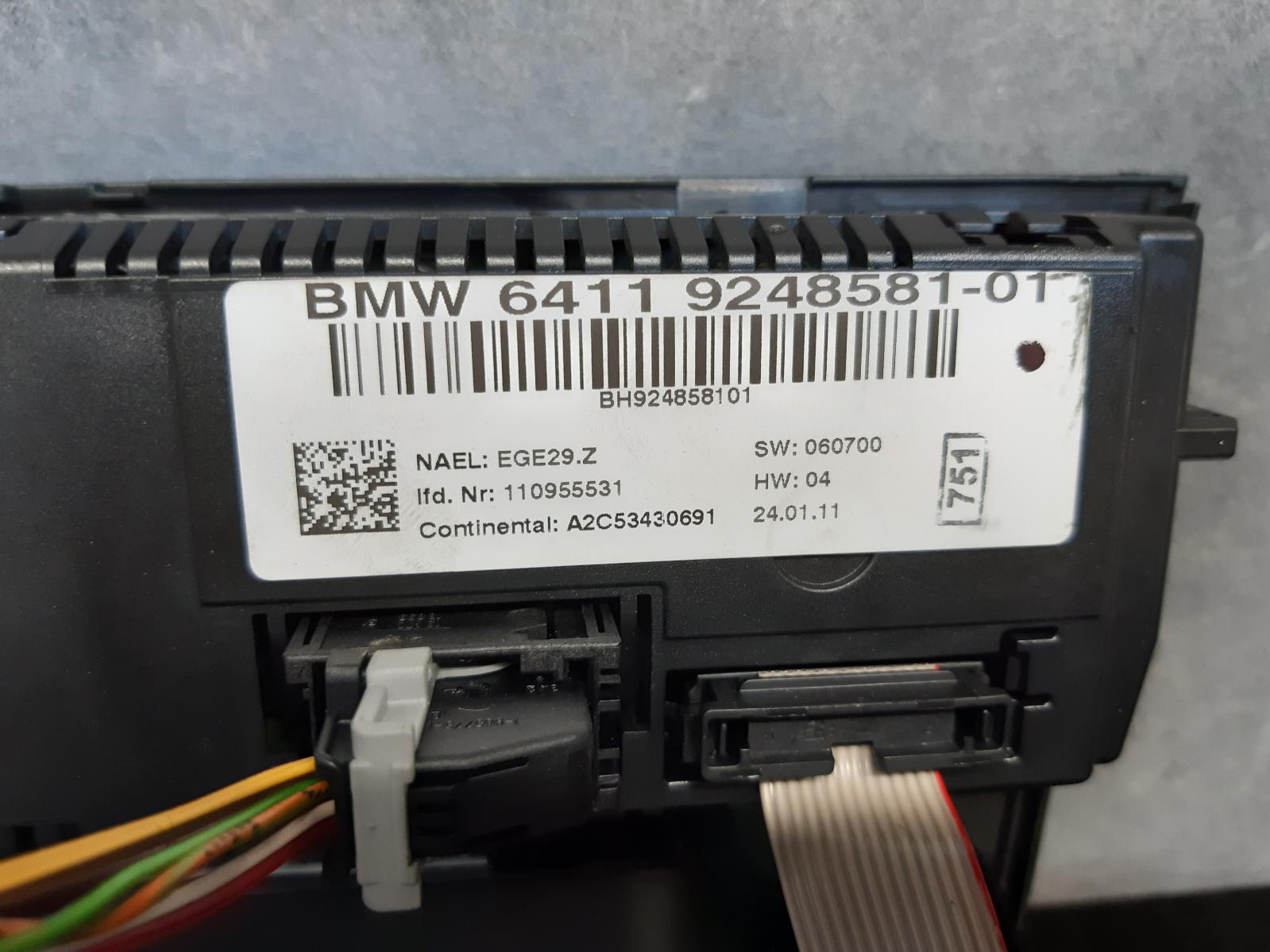 View Auto part Heater/Ac Controls Bmw 1 Series 2011