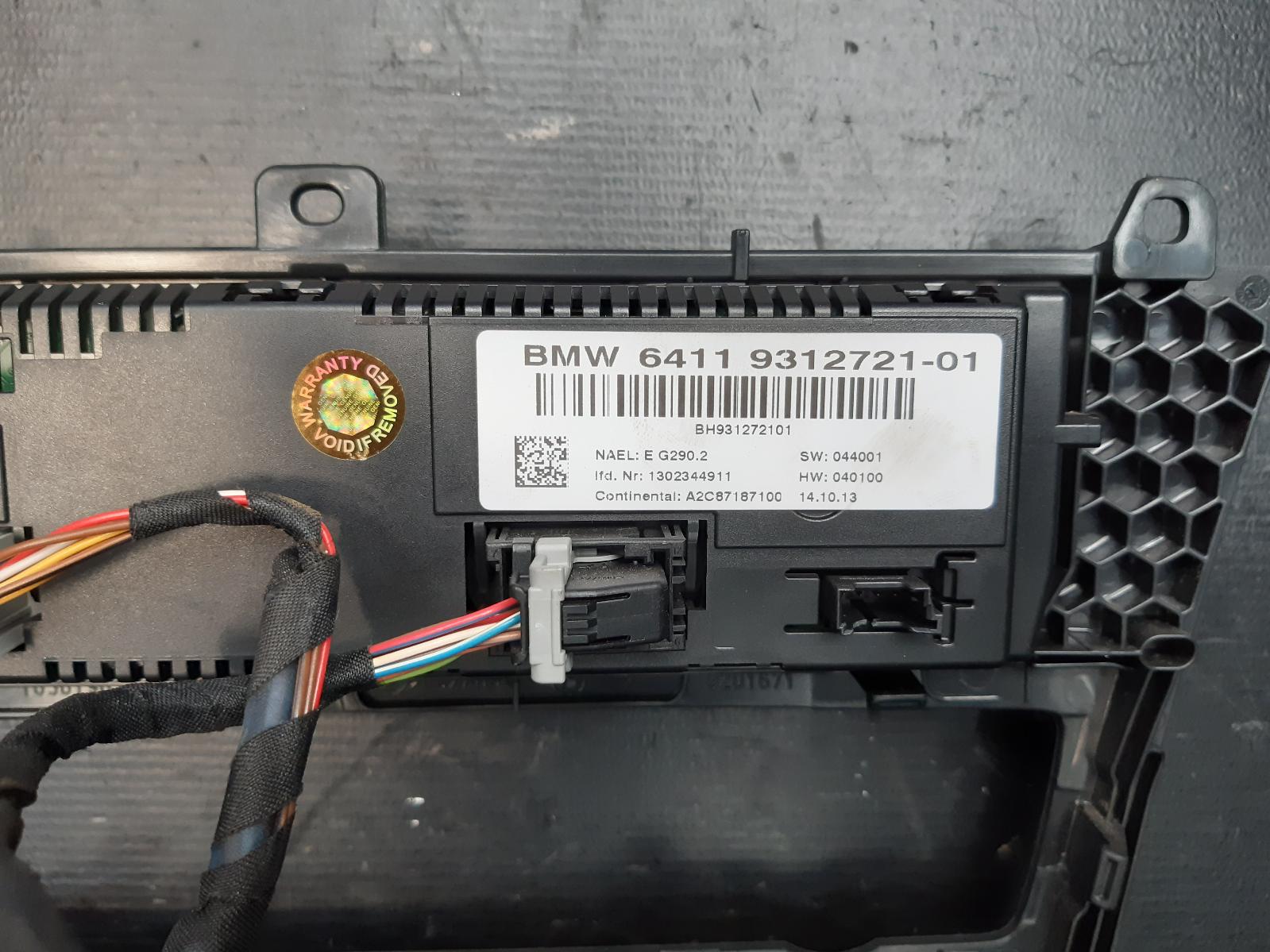 View Auto part Heater/Ac Controls Bmw X3 2014