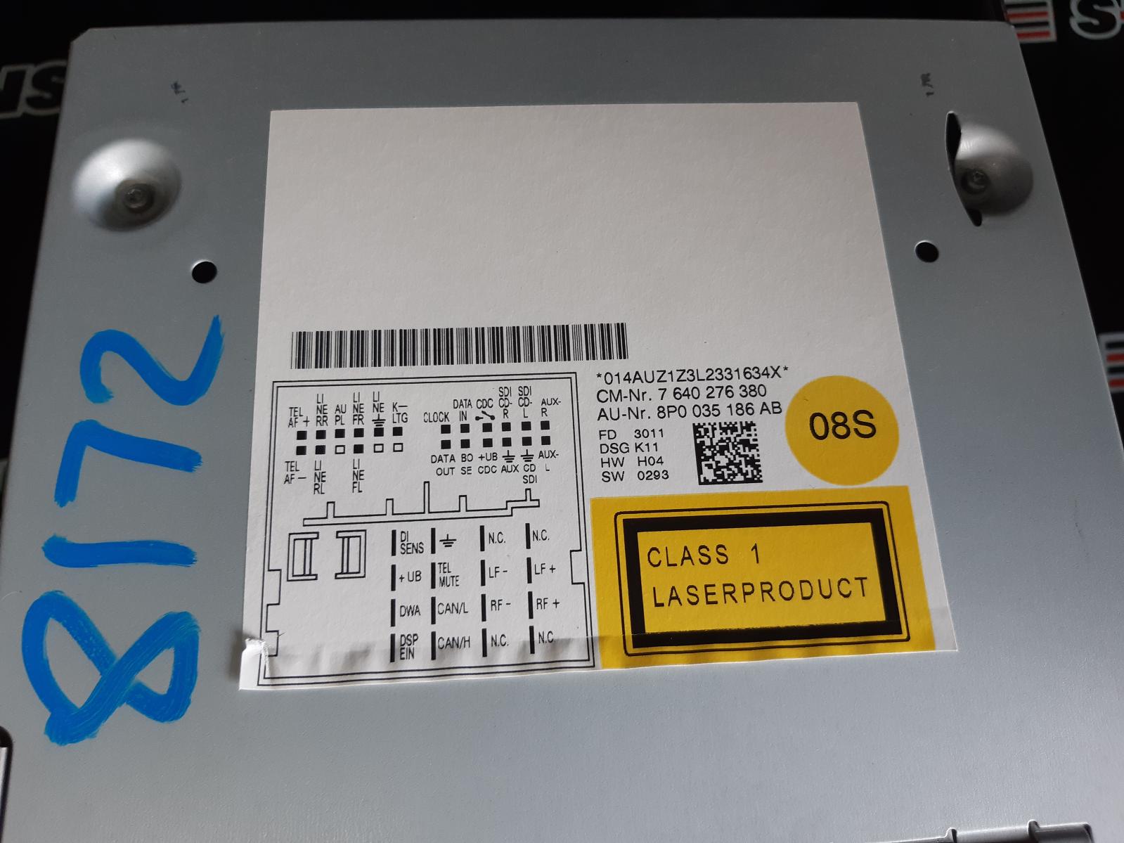 View Auto part Radio/Cd/Dvd/Sat/Tv Audi A3 2011
